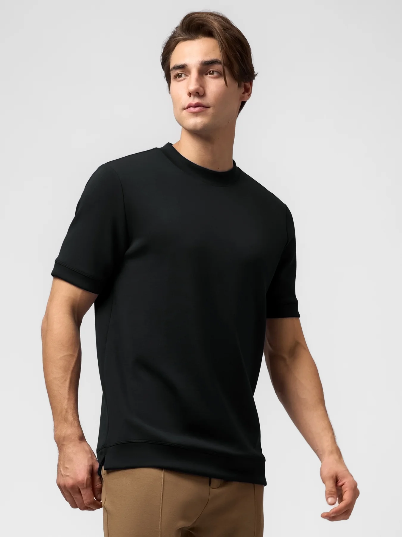 Modal Blend Short Sleeve Tee:Slim Fit - Image 3