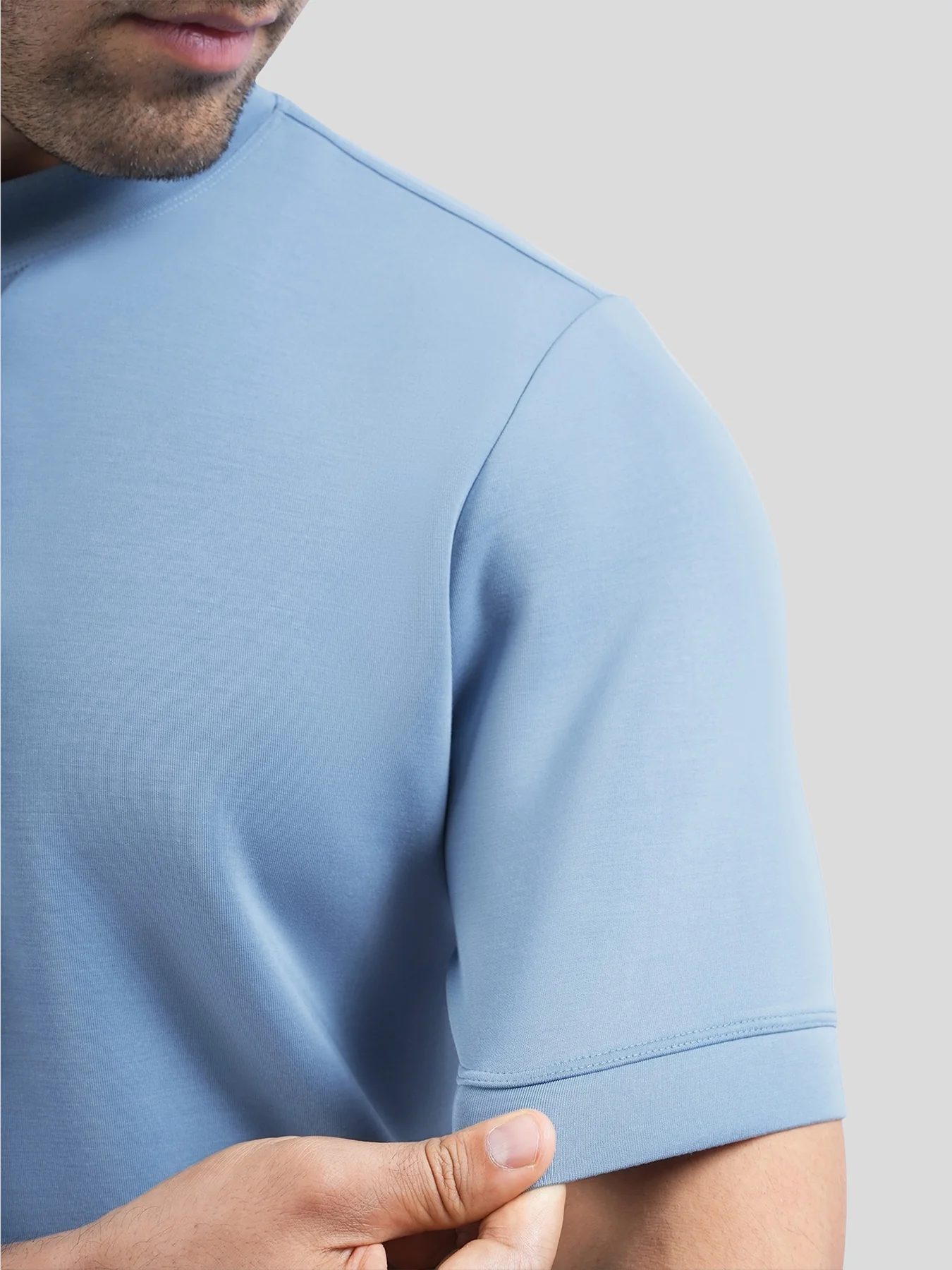 Modal Blend Short Sleeve Tee:Slim Fit - Image 31