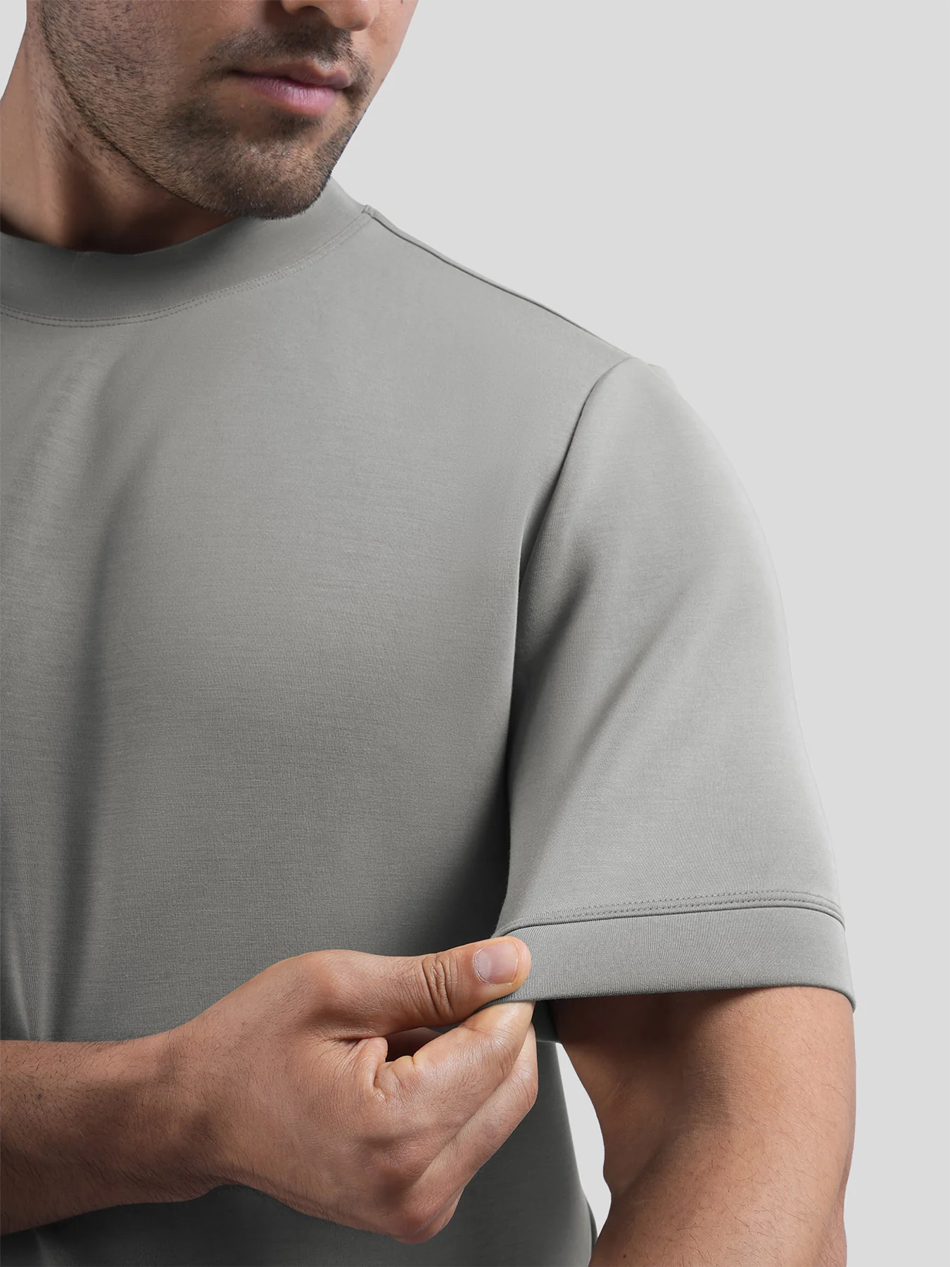 Modal Blend Short Sleeve Tee:Slim Fit - Image 43