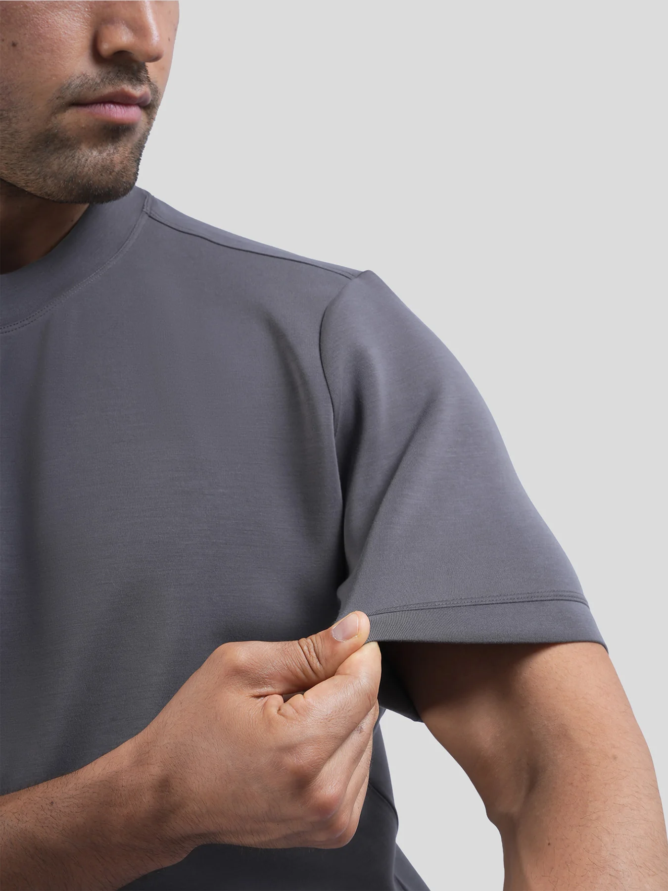 Modal Blend Short Sleeve Tee:Slim Fit - Image 58