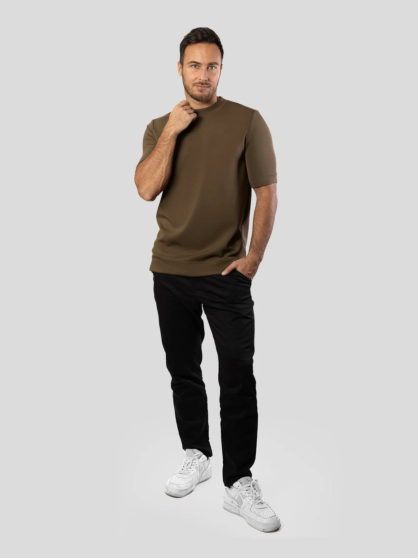Modal Blend Short Sleeve Tee:Slim Fit - Image 7
