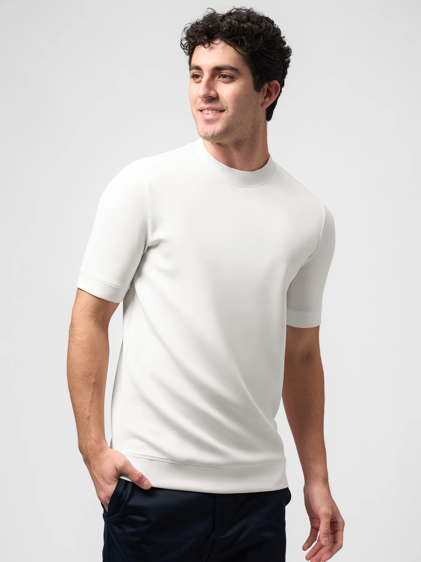 Modal Blend Short Sleeve Tee:Slim Fit - Image 70