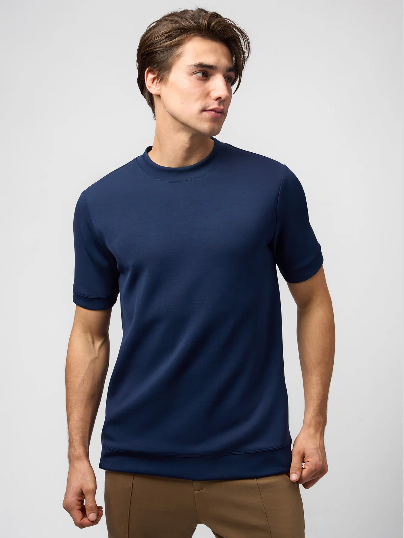 Modal Blend Short Sleeve Tee:Slim Fit - Image 74