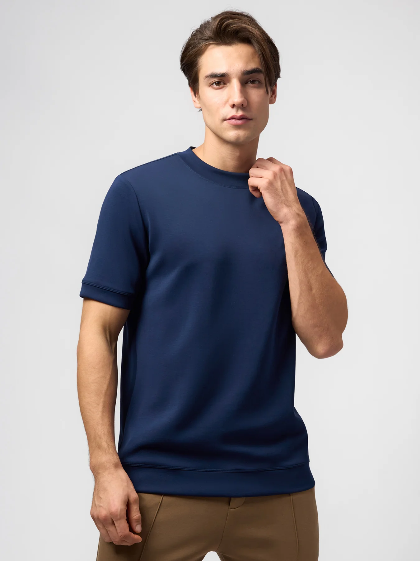 Modal Blend Short Sleeve Tee:Slim Fit - Image 75