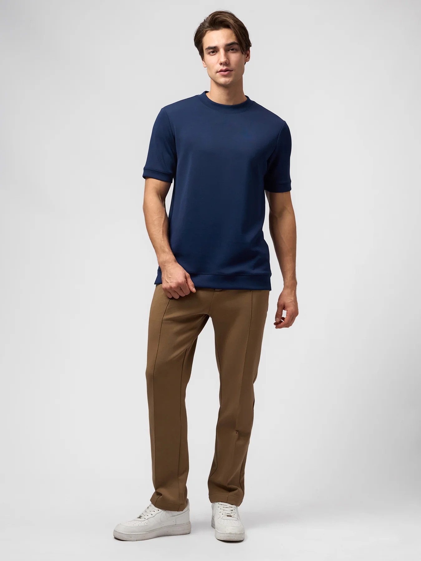 Modal Blend Short Sleeve Tee:Slim Fit - Image 77