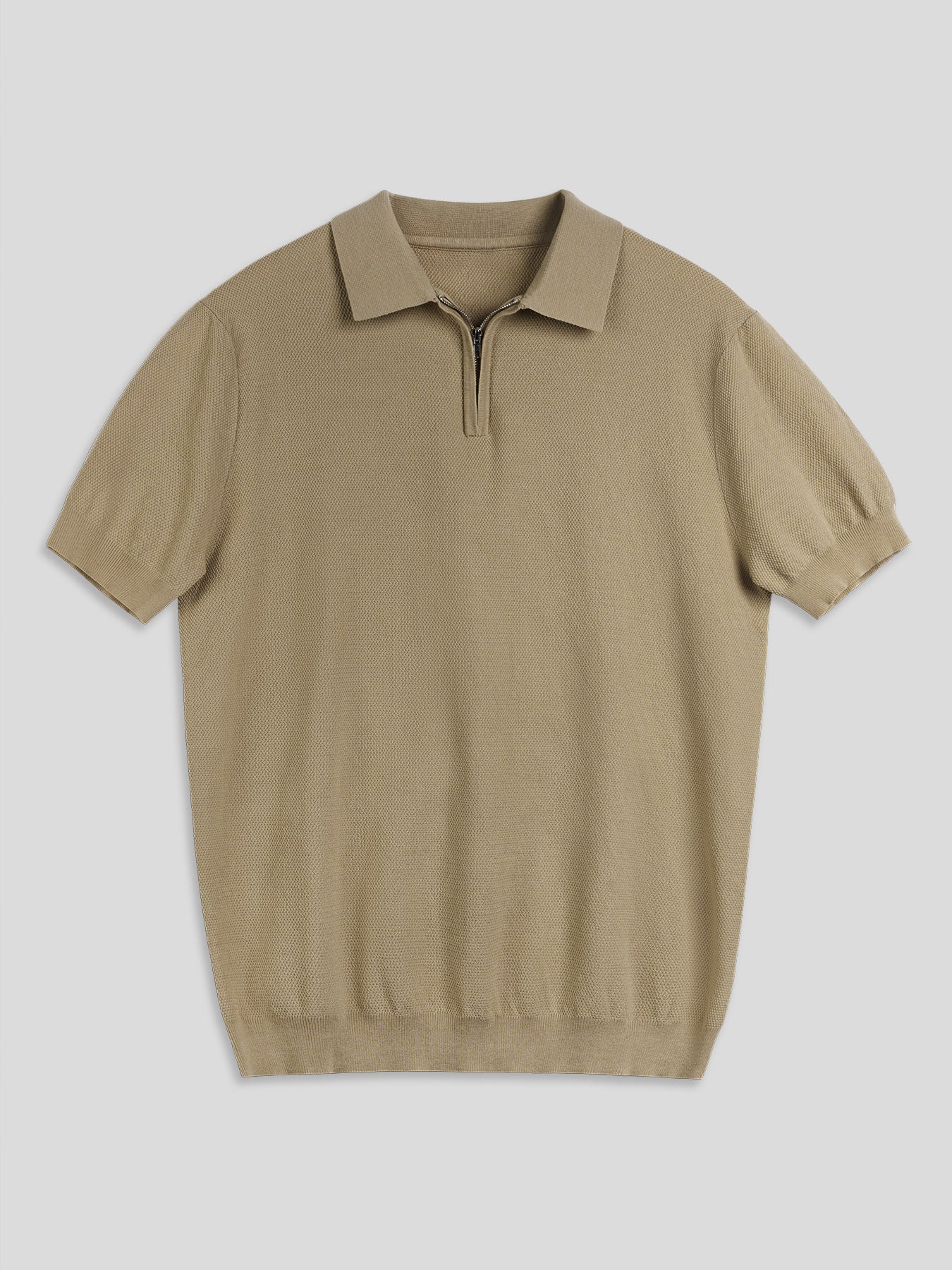 FlexKnit Active Knitted Zip Polo - Image 13