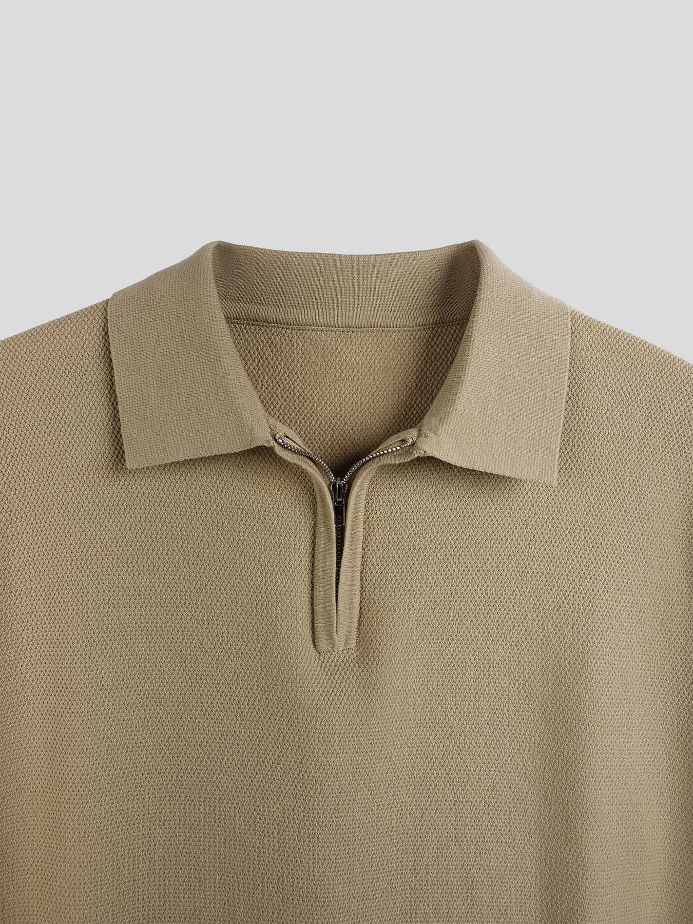 FlexKnit Active Knitted Zip Polo - Image 14