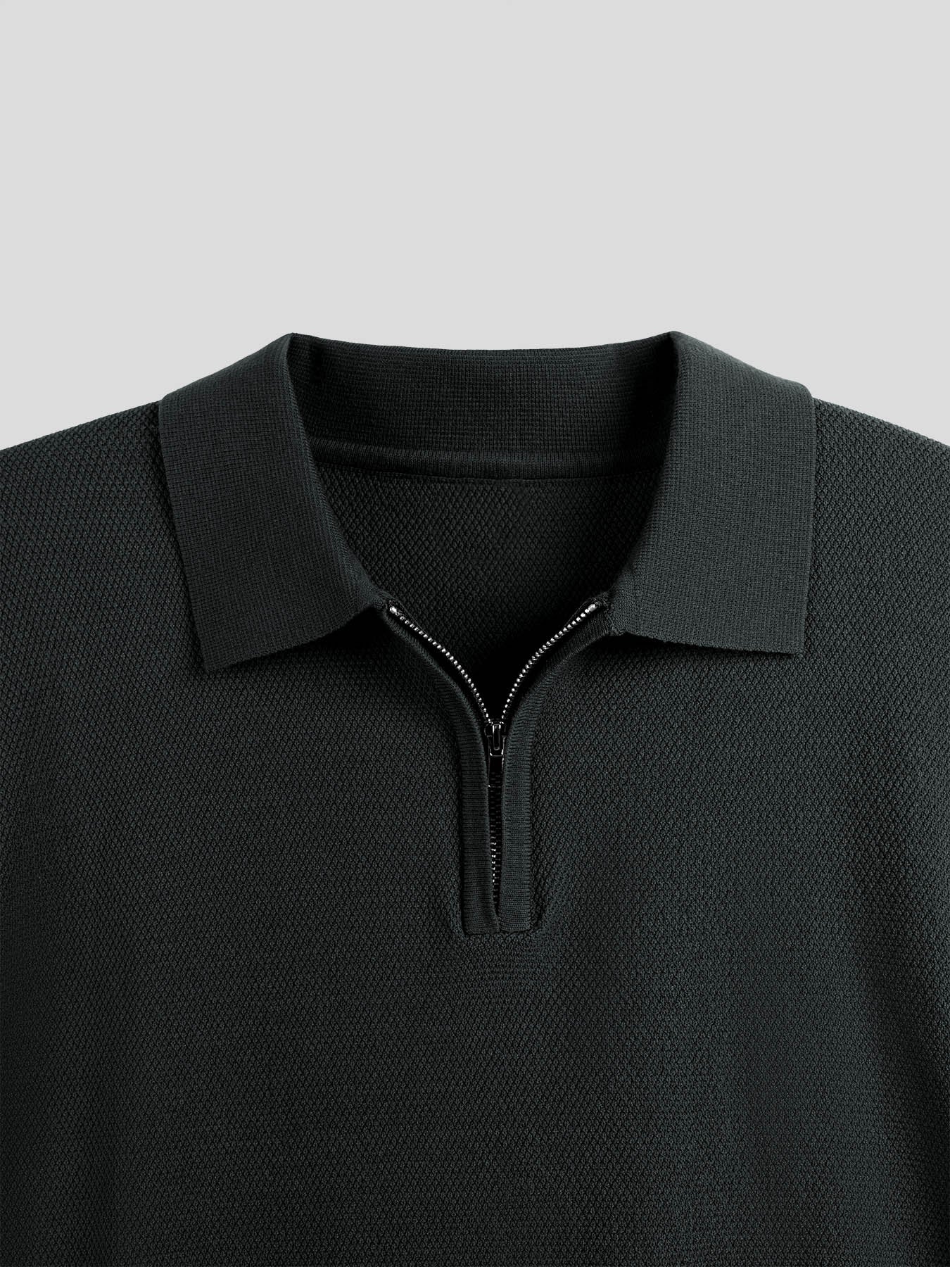 FlexKnit Active Knitted Zip Polo - Image 23