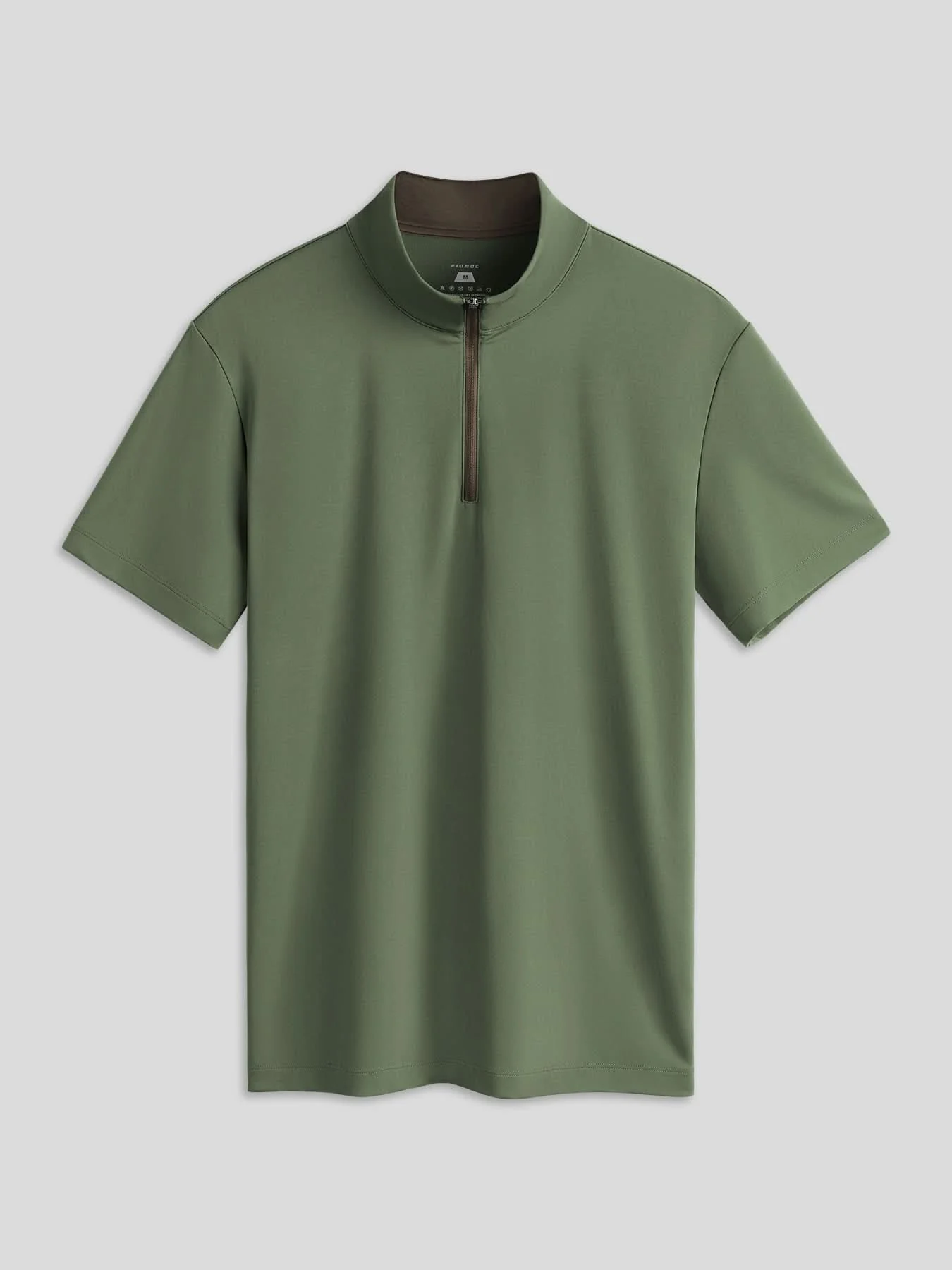SmoothBlend Half Zip Mock Neck Short Sleeve Tee - Image 16