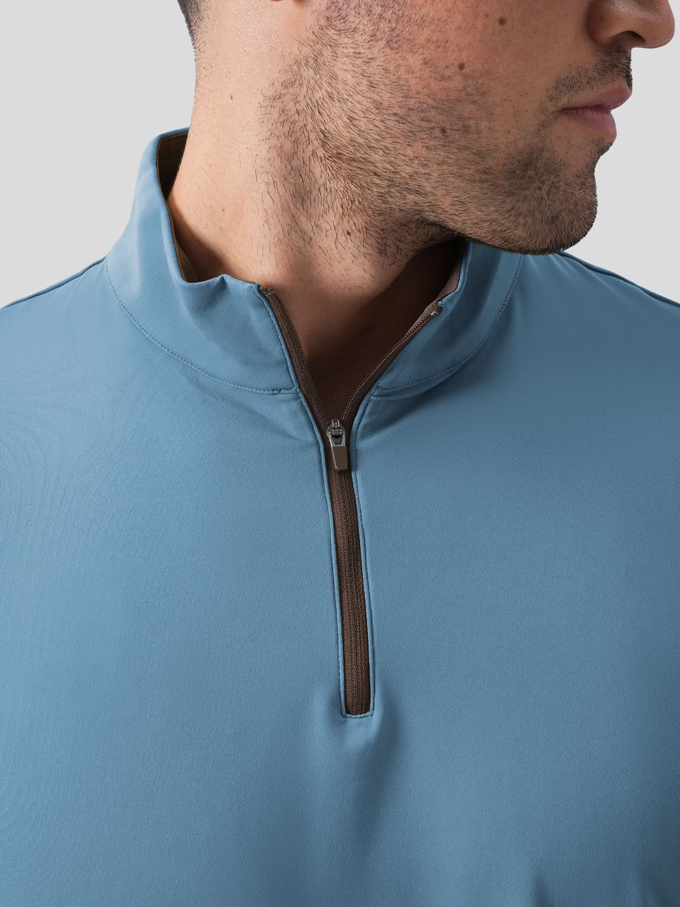 SmoothBlend Half Zip Mock Neck Short Sleeve Tee - Image 21