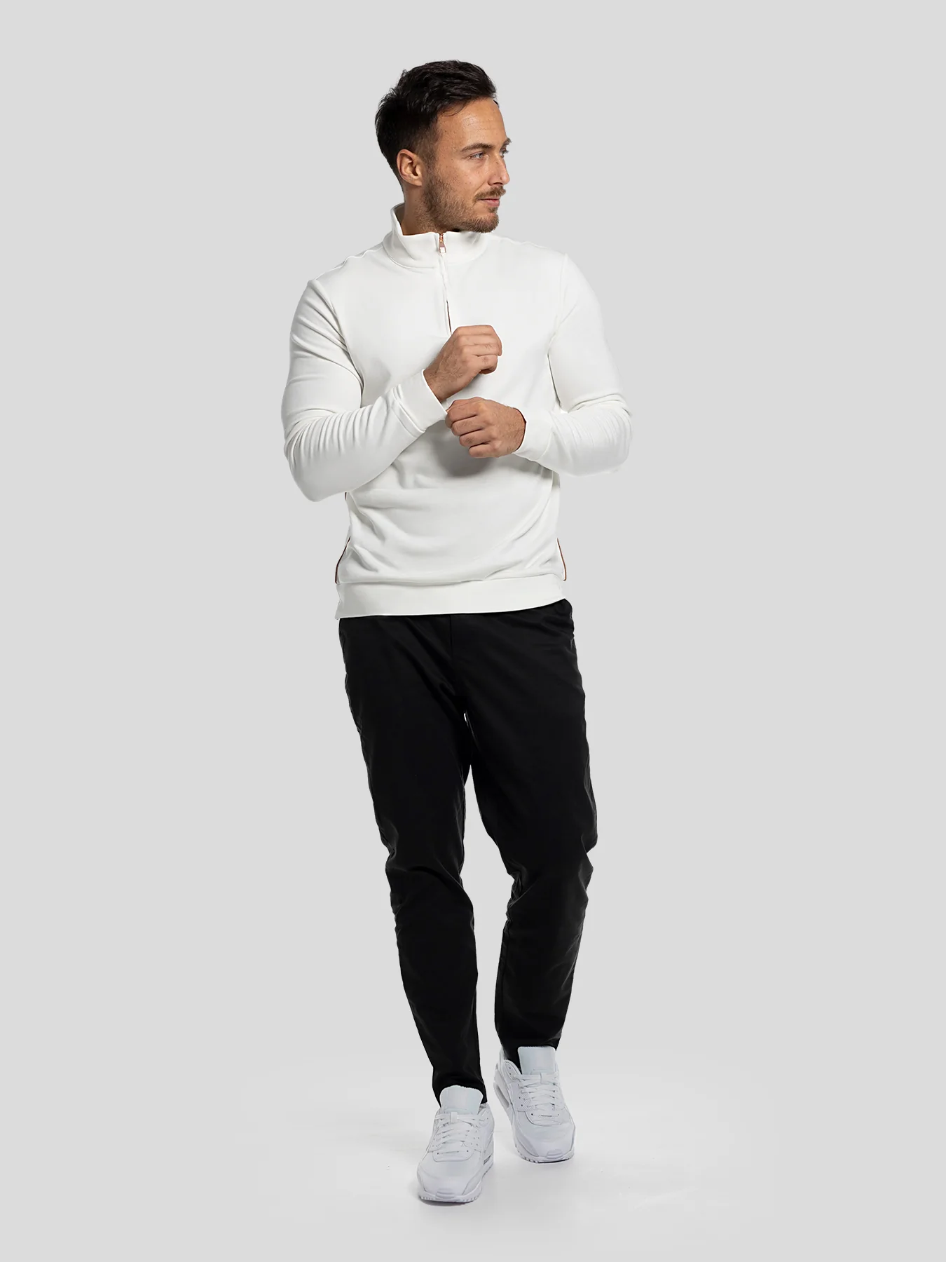SmoothBlend Half Zip Mock Neck Sweatshirt - Image 4