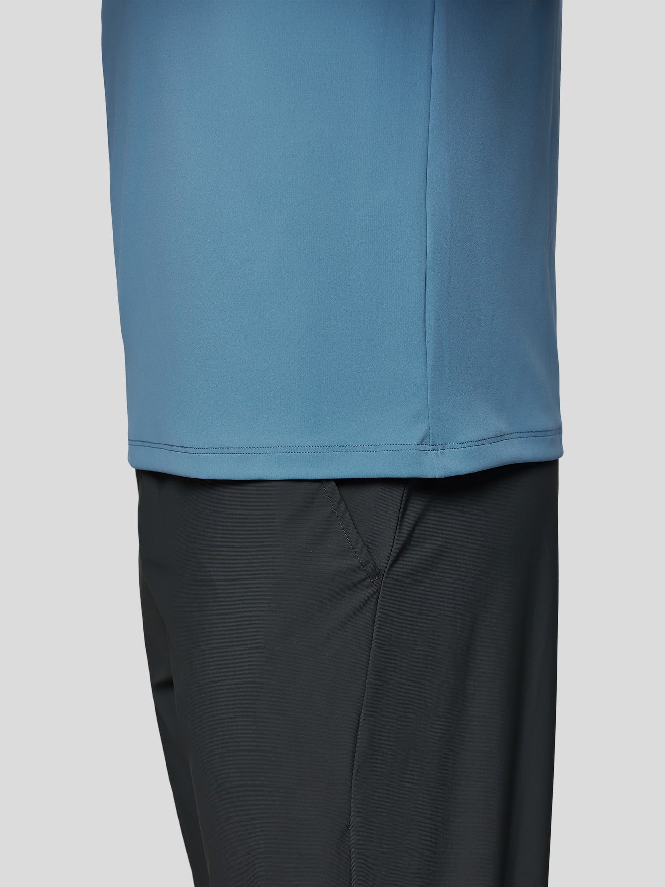 SmoothBlend Half Zip Mock Neck Tee: Zip Same Color - Image 11