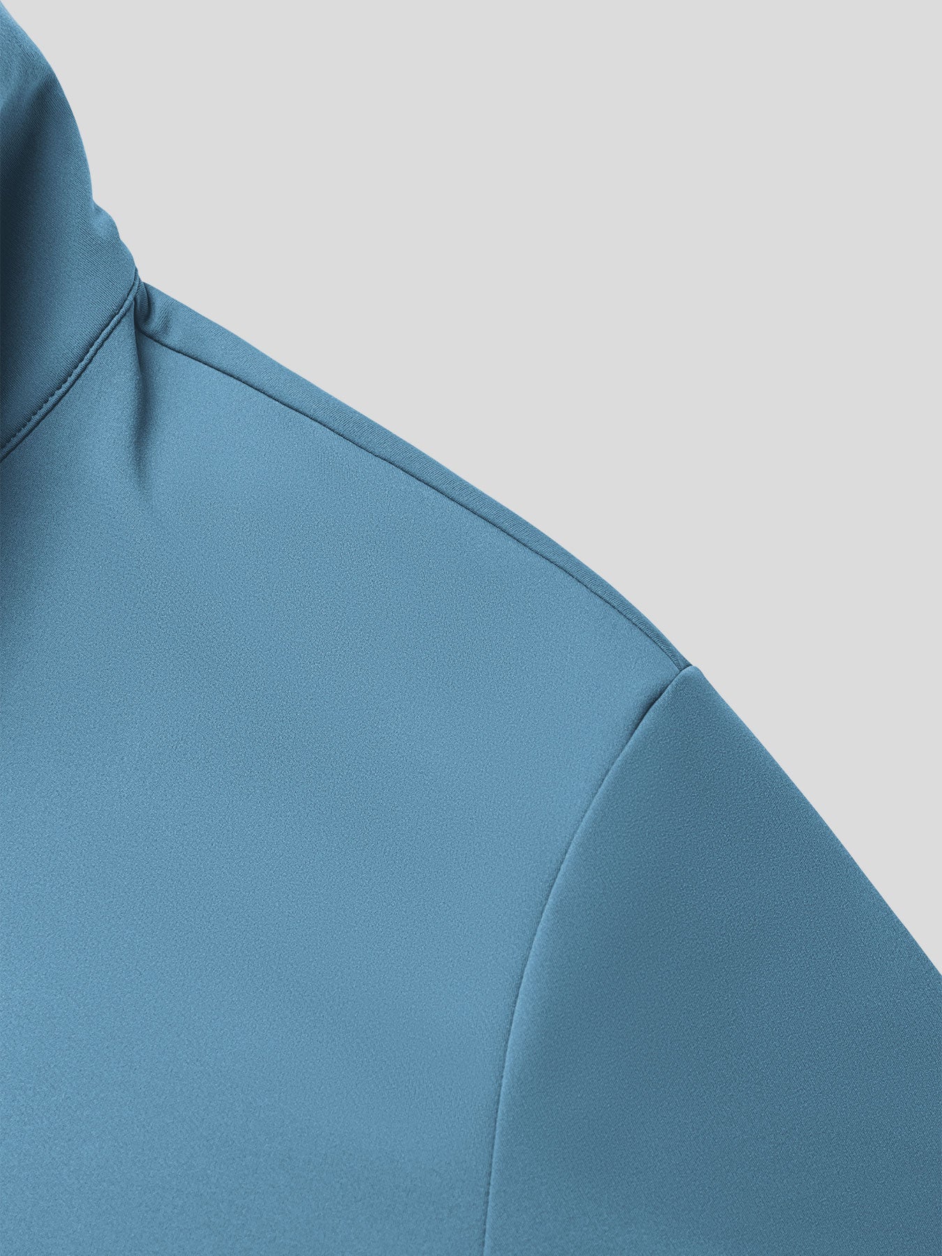 SmoothBlend Half Zip Mock Neck Tee: Zip Same Color - Image 13