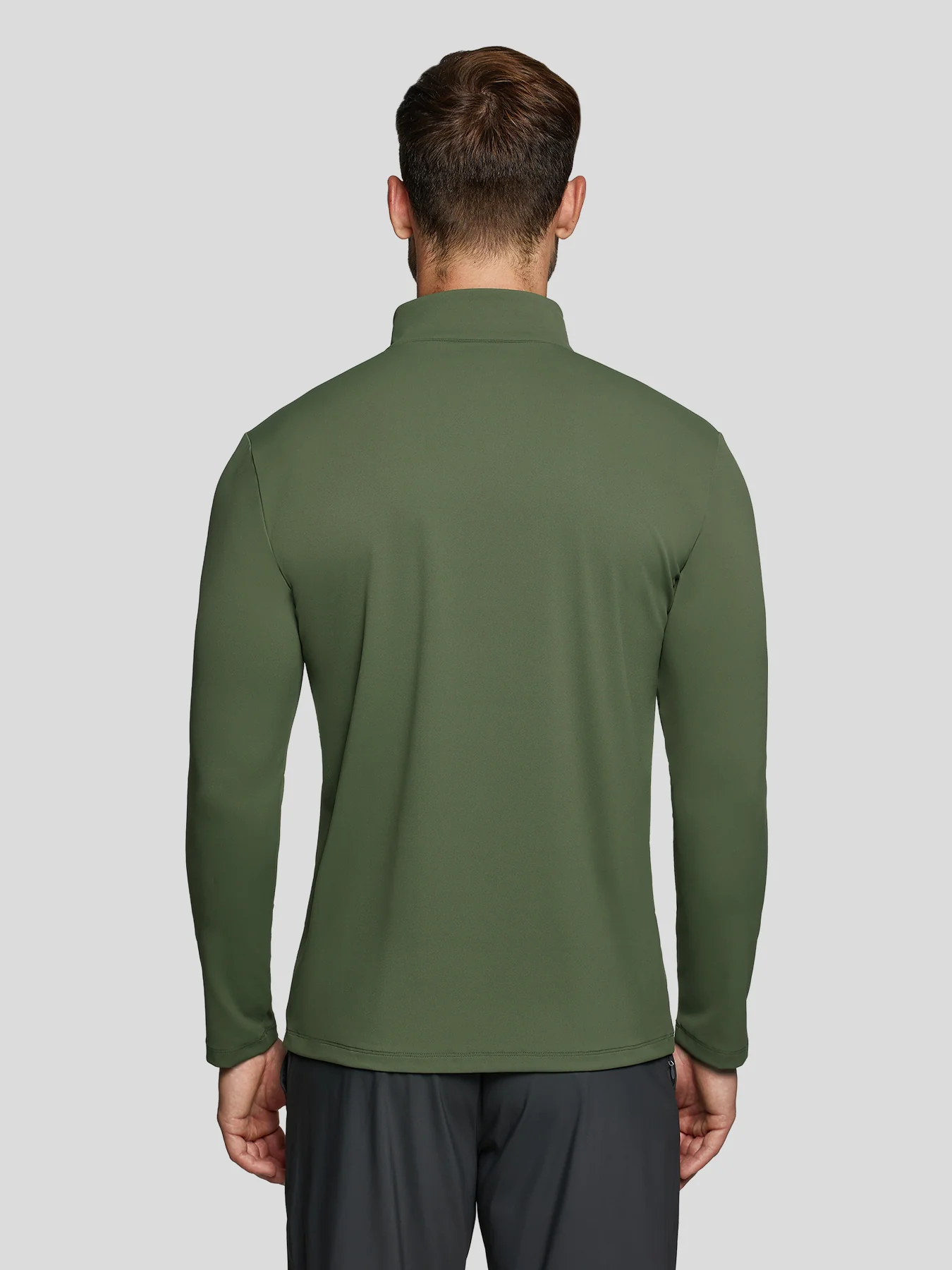 SmoothBlend Half Zip Mock Neck Tee: Zip Same Color - Image 23