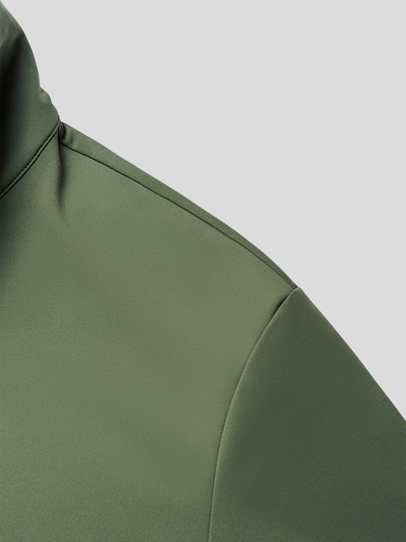 SmoothBlend Half Zip Mock Neck Tee: Zip Same Color - Image 29