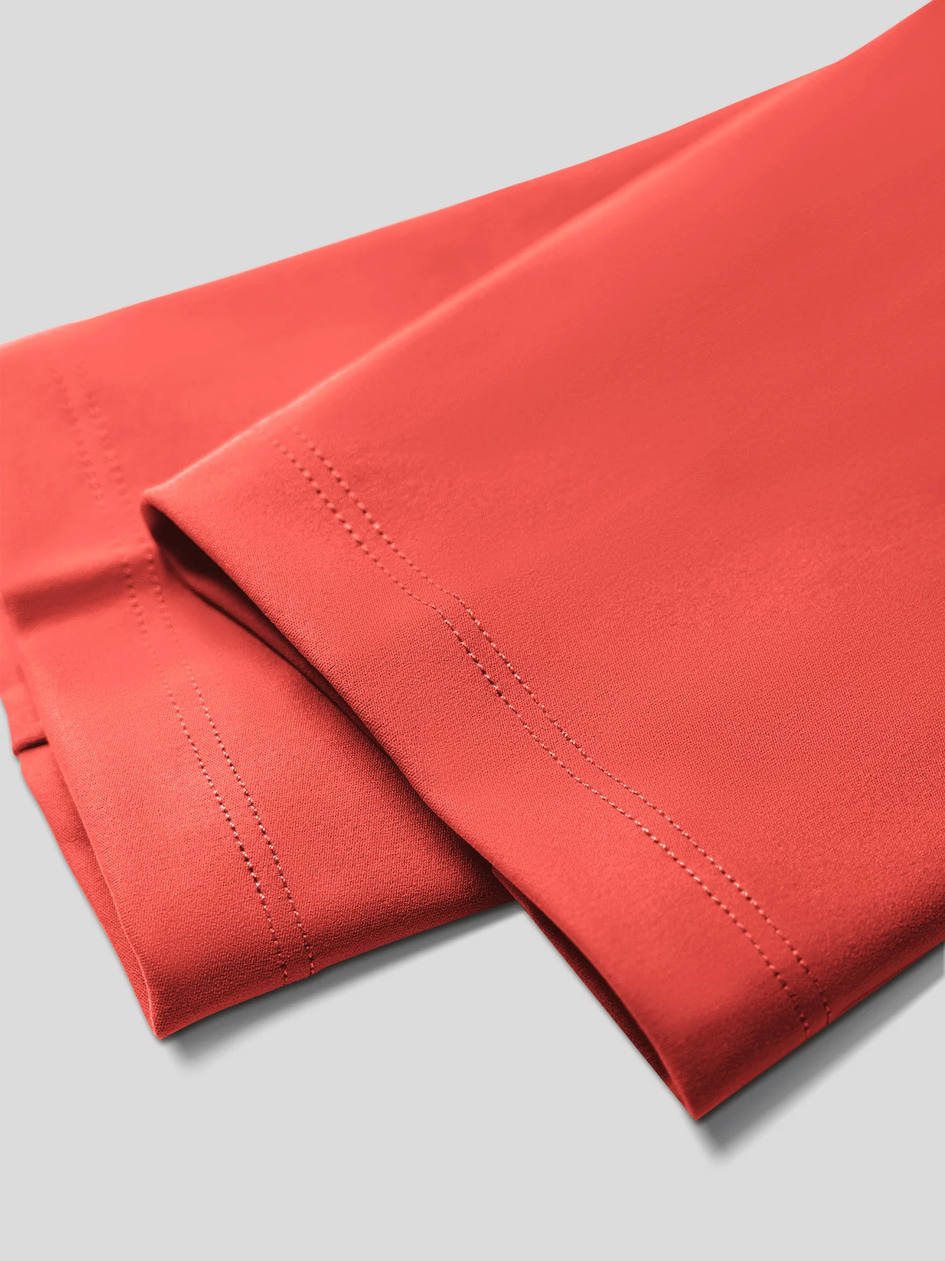 SmoothBlend Slim Fit Half Zip Mock Neck Tee: Zip Contrast Color - Image 20