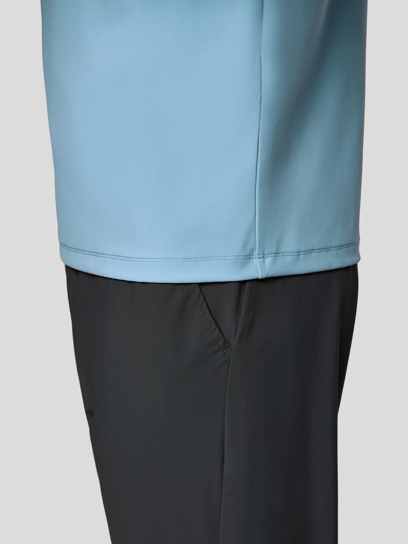 SmoothBlend Slim Fit Half Zip Mock Neck Tee: Zip Contrast Color sale - Image 19