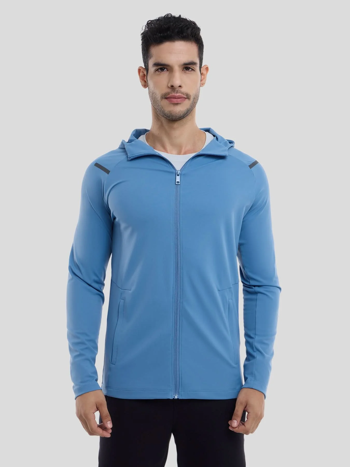 SmoothBlend Quick Dry Sports Fitness Hooded Jacket - Image 10