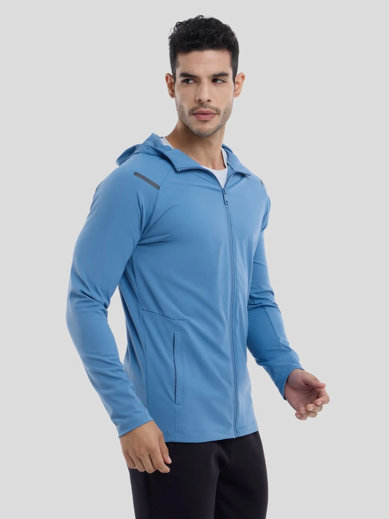 SmoothBlend Quick Dry Sports Fitness Hooded Jacket - Image 11