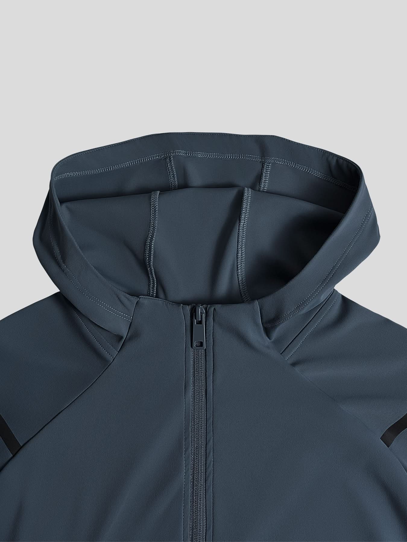 SmoothBlend Quick Dry Sports Fitness Hooded Jacket - Image 7