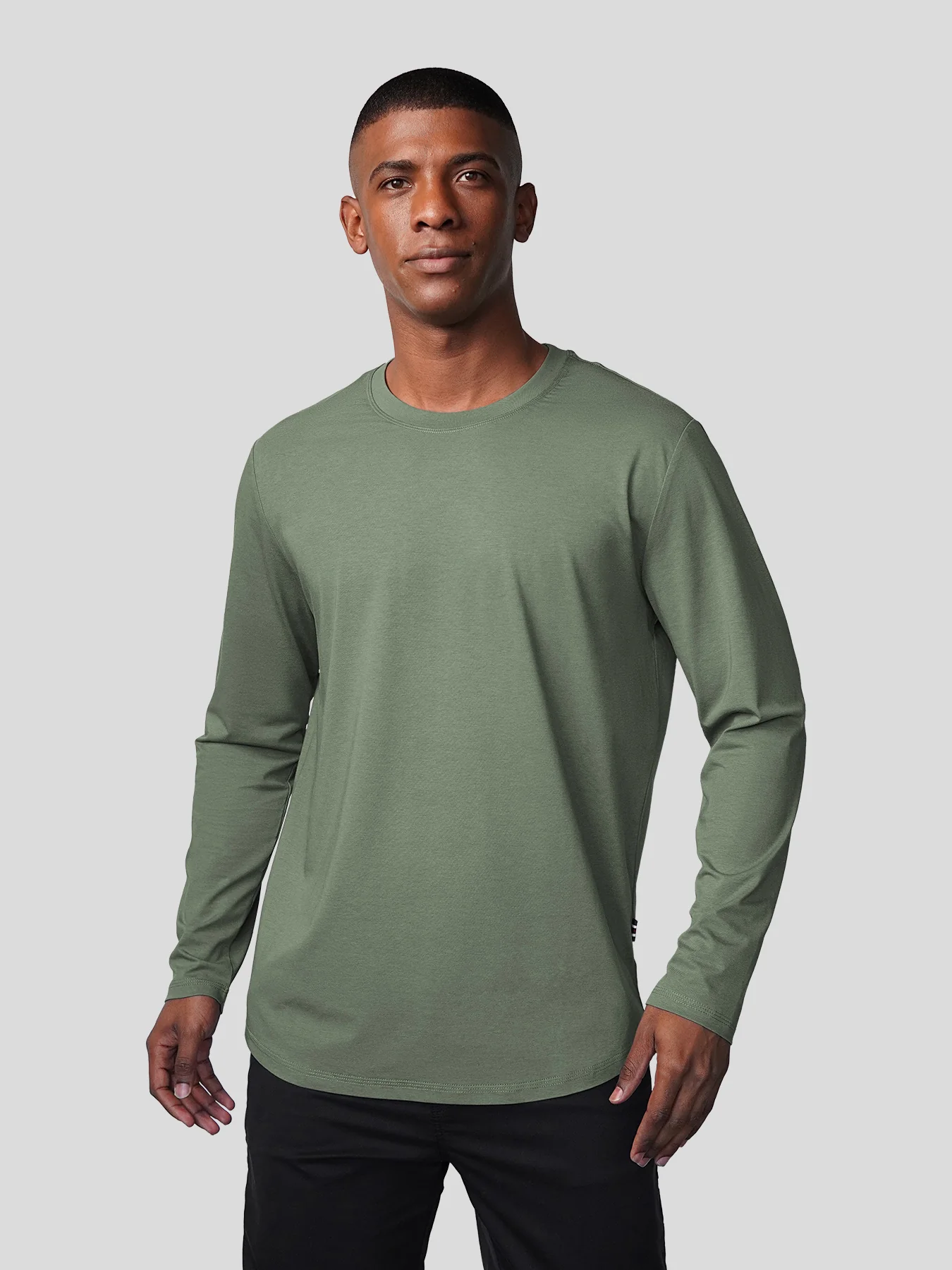 StaySmooth Long Sleeve Curve Hem Tee:Classic Fit - Image 25