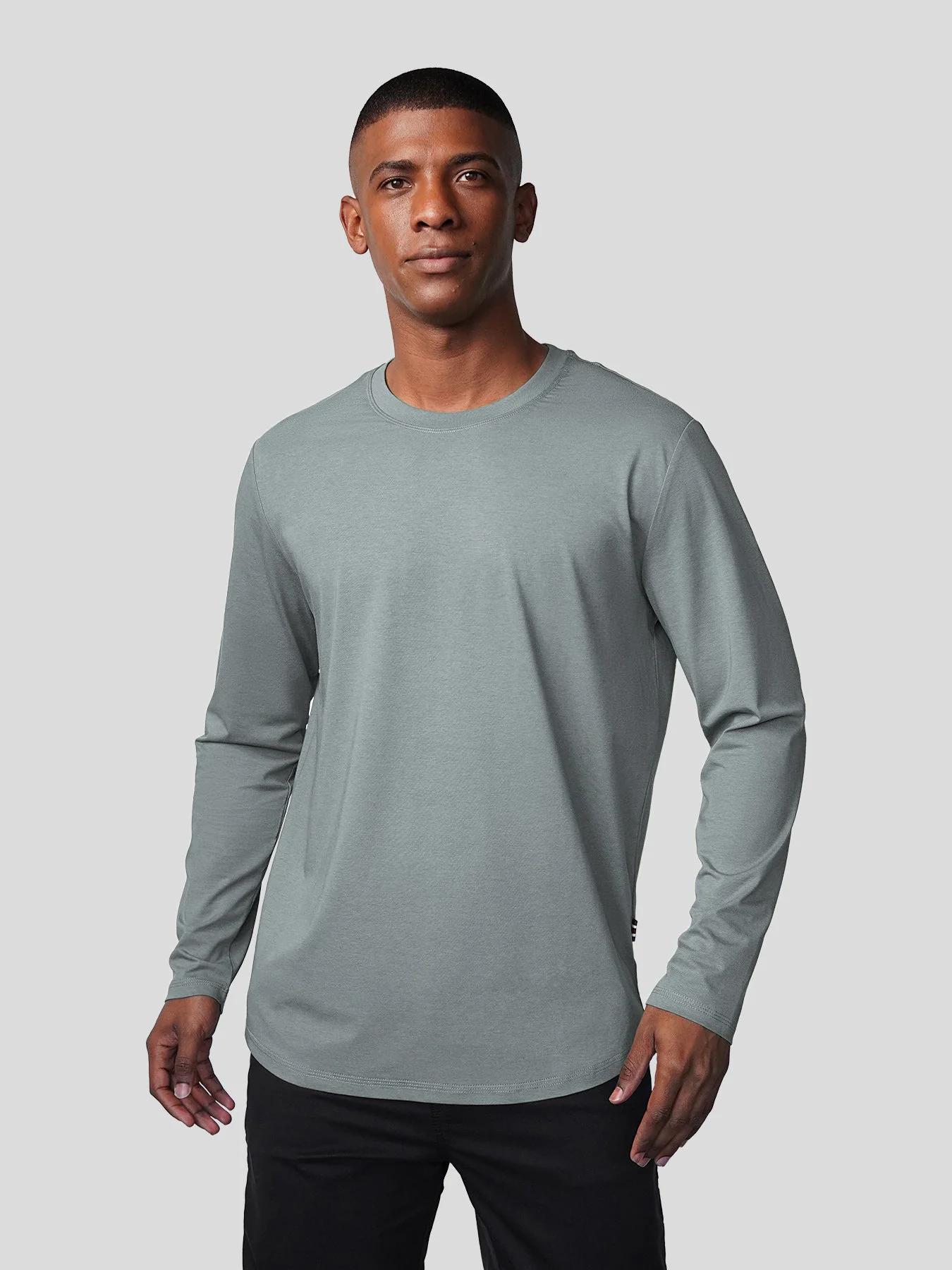 StaySmooth Long Sleeve Curve Hem Tee:Classic Fit - Image 69