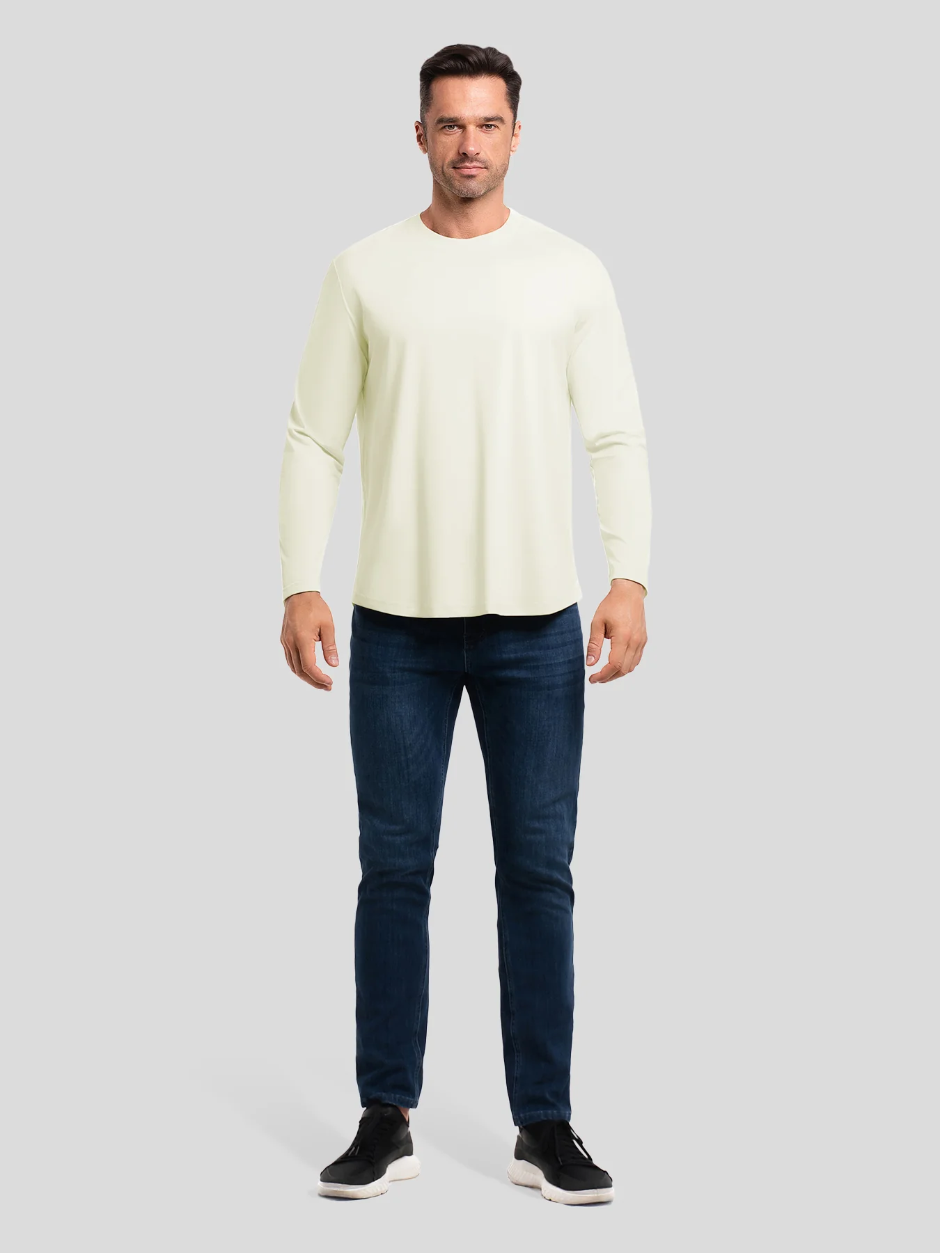 StaySmooth Long Sleeve Curve Hem Tee:Classic Fit - Image 102