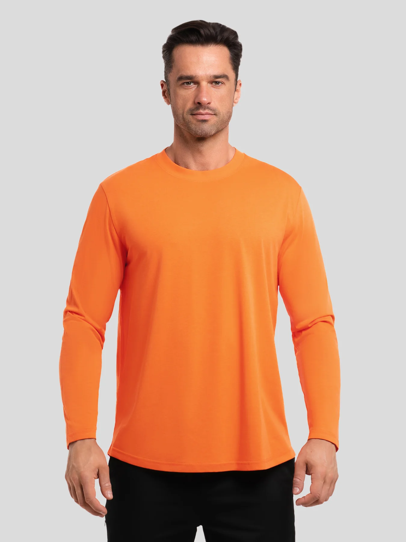 StaySmooth Long Sleeve Curve Hem Tee:Classic Fit - Image 114
