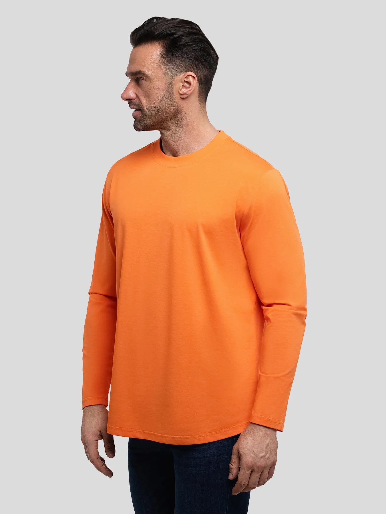 StaySmooth Long Sleeve Curve Hem Tee:Classic Fit - Image 117