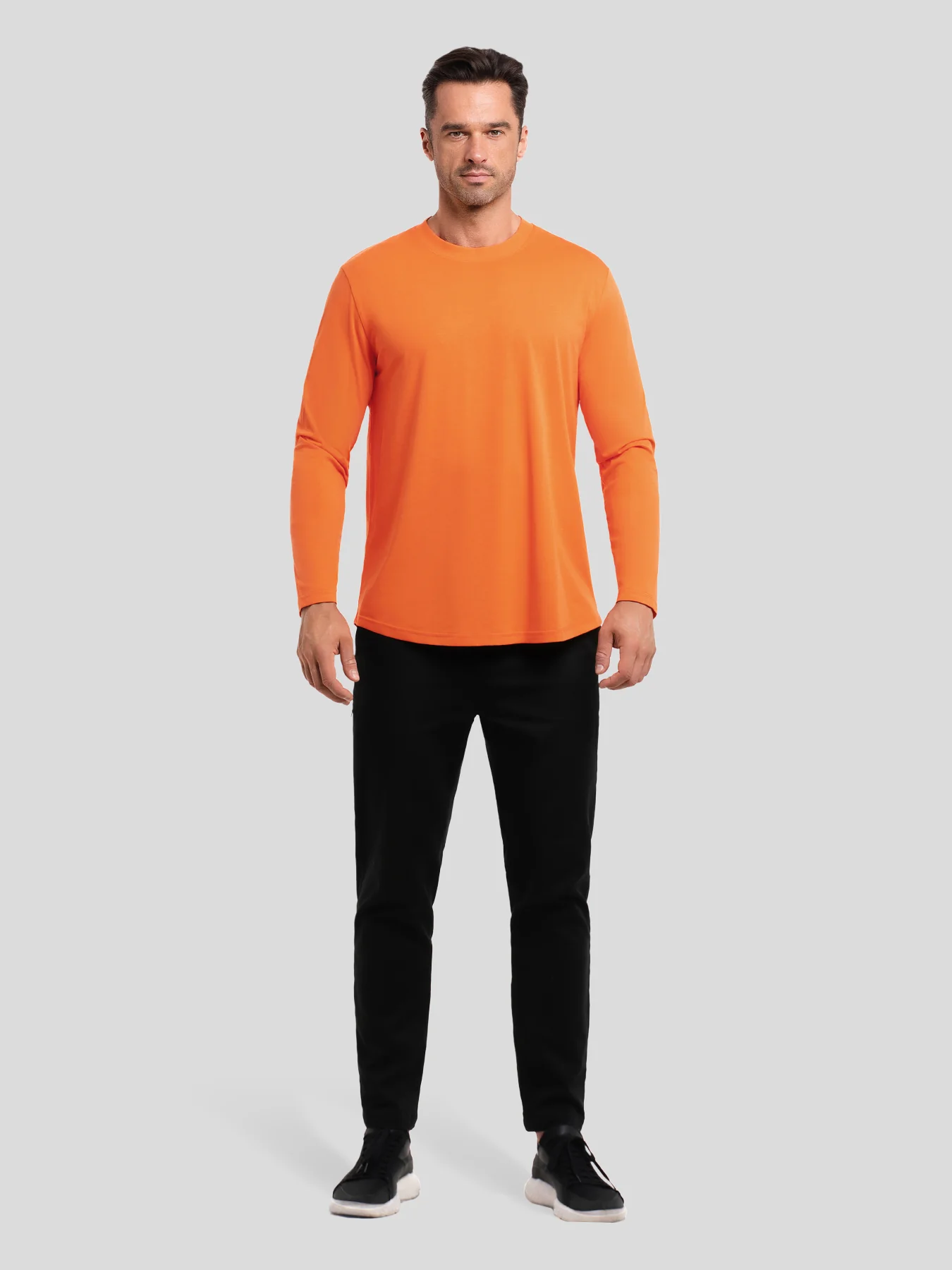 StaySmooth Long Sleeve Curve Hem Tee:Classic Fit - Image 116