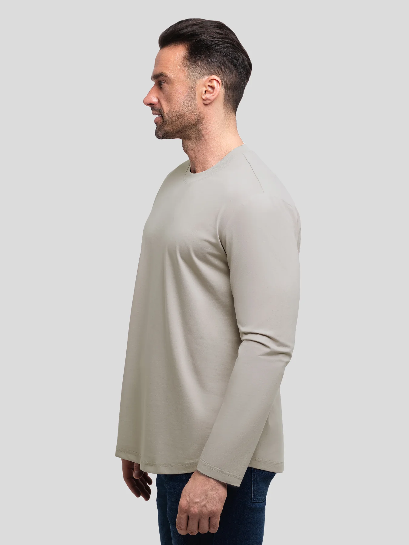 StaySmooth Long Sleeve Curve Hem Tee:Classic Fit - Image 109