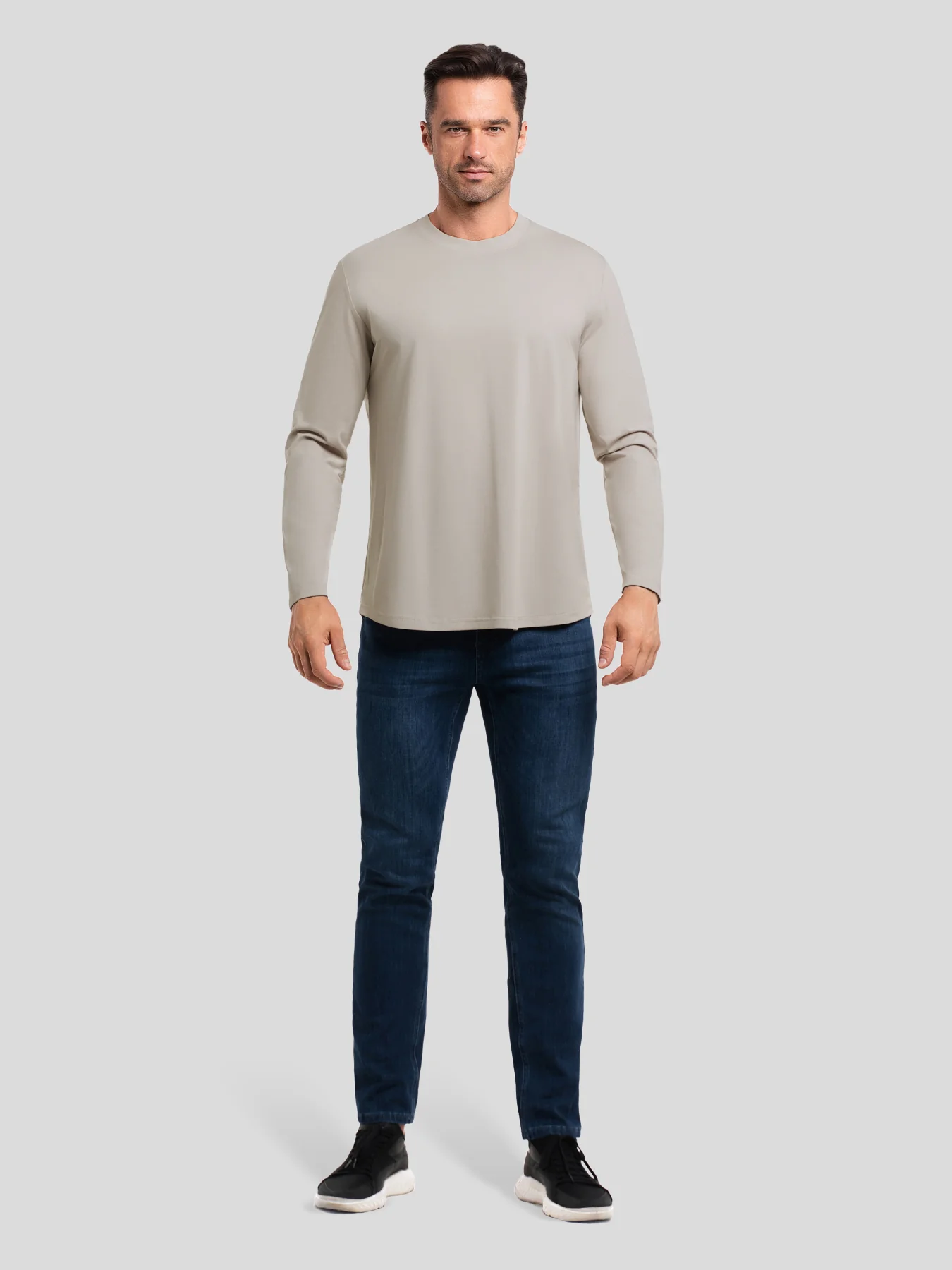 StaySmooth Long Sleeve Curve Hem Tee:Classic Fit - Image 108