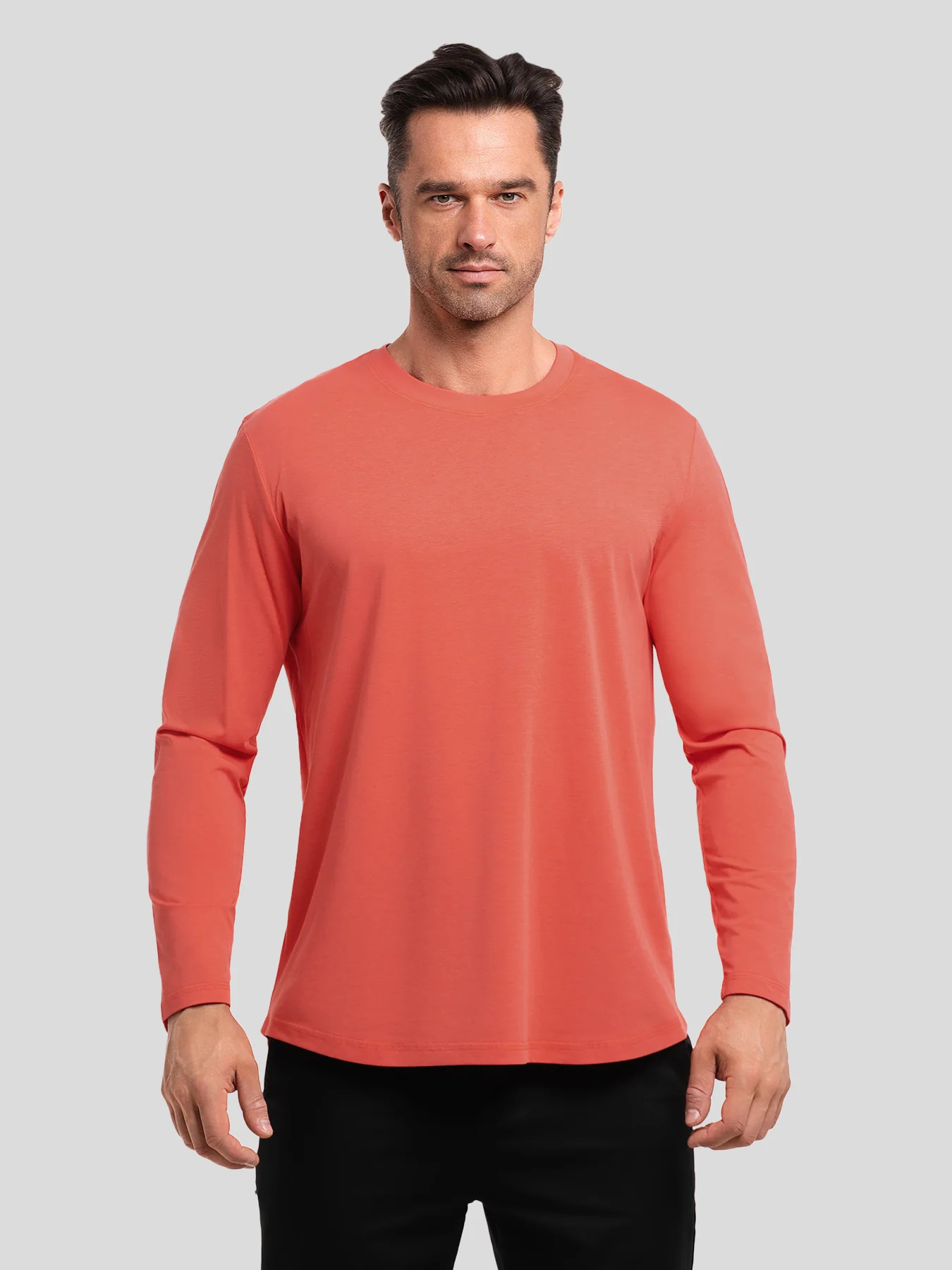 StaySmooth Long Sleeve Curve Hem Tee:Classic Fit - Image 122