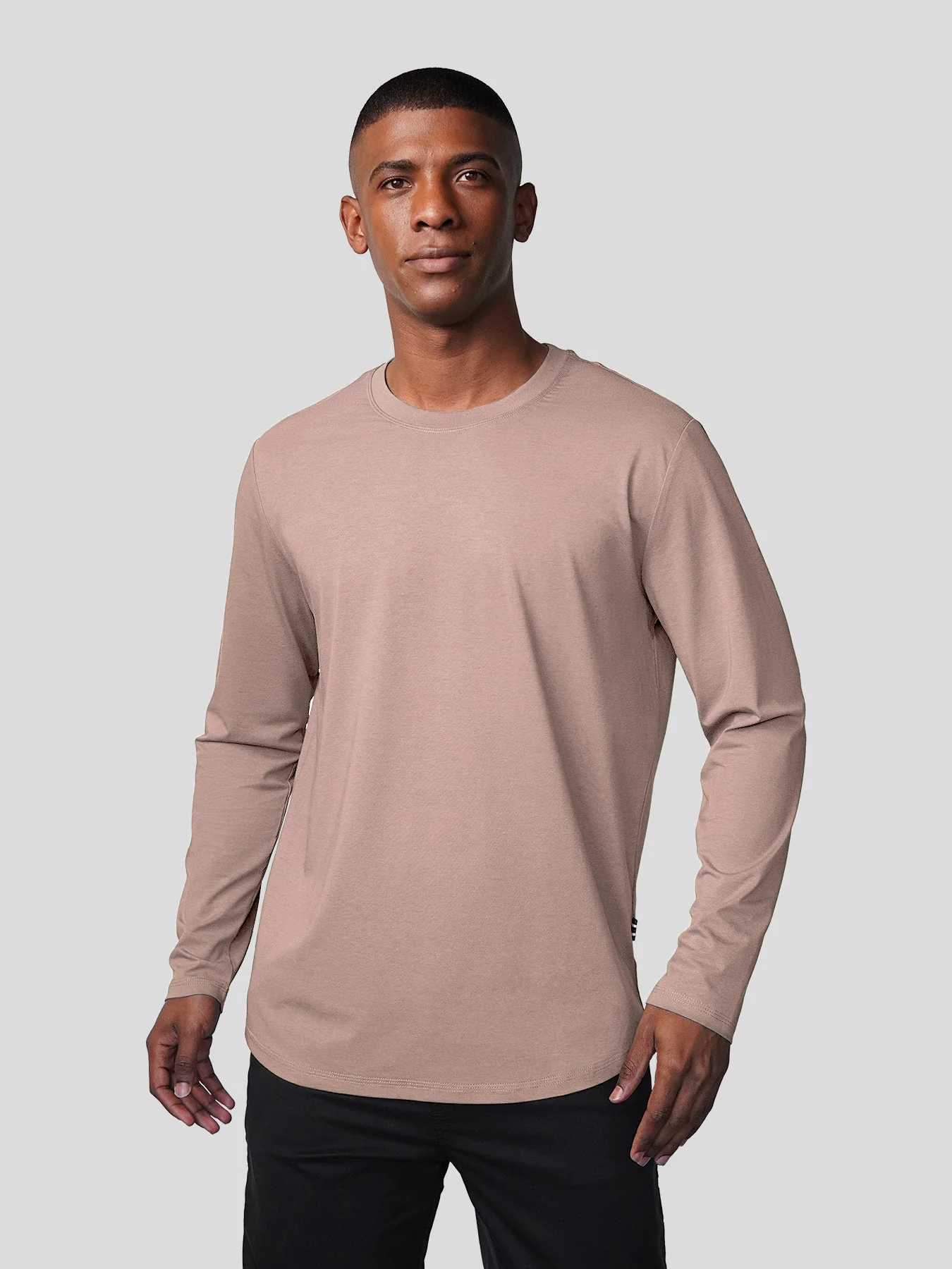 StaySmooth Long Sleeve Curve Hem Tee:Classic Fit - Image 45
