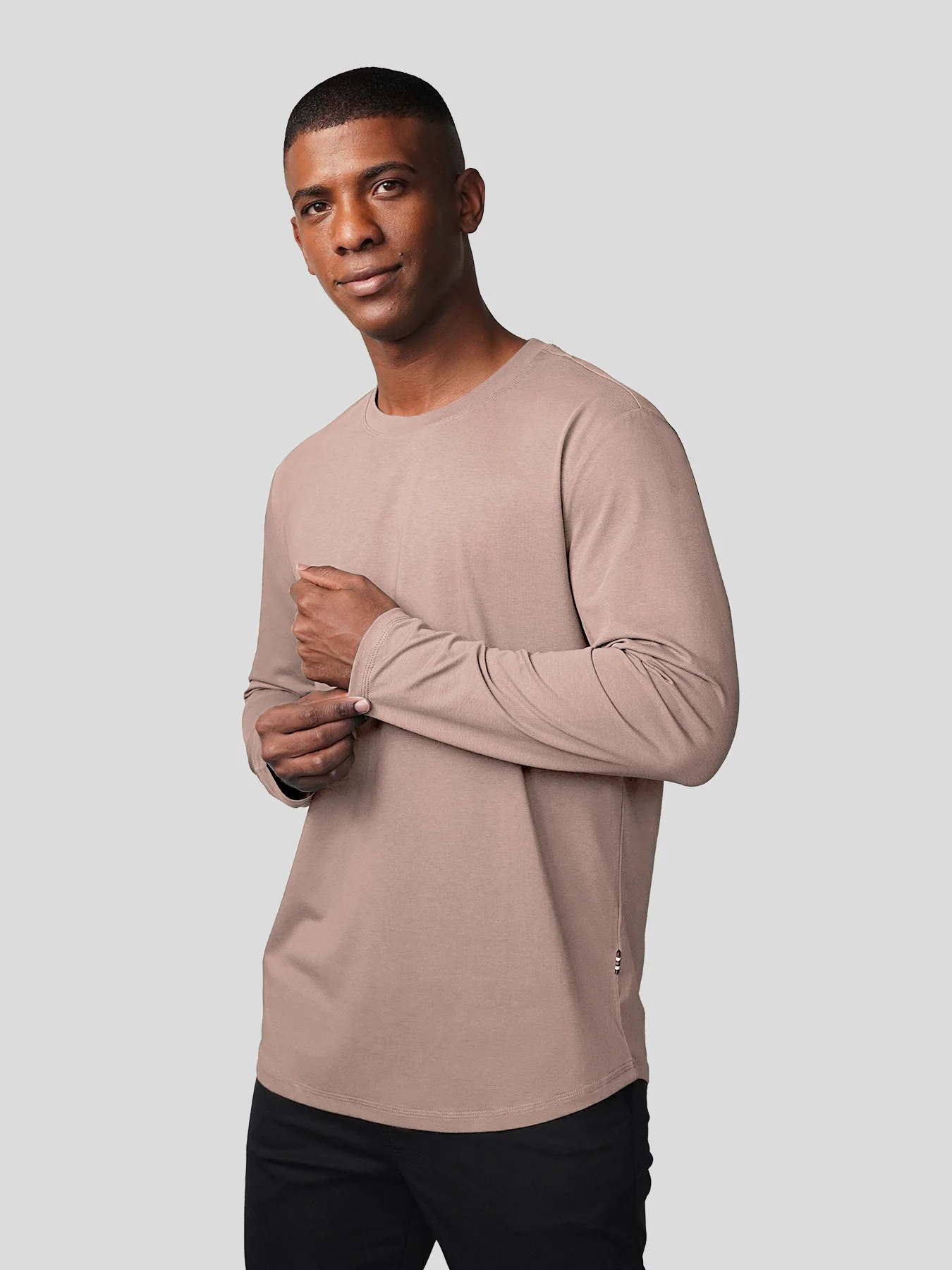 StaySmooth Long Sleeve Curve Hem Tee:Classic Fit - Image 47