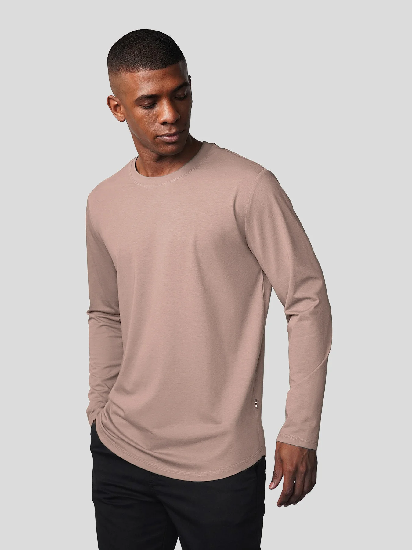 StaySmooth Long Sleeve Curve Hem Tee:Classic Fit - Image 46