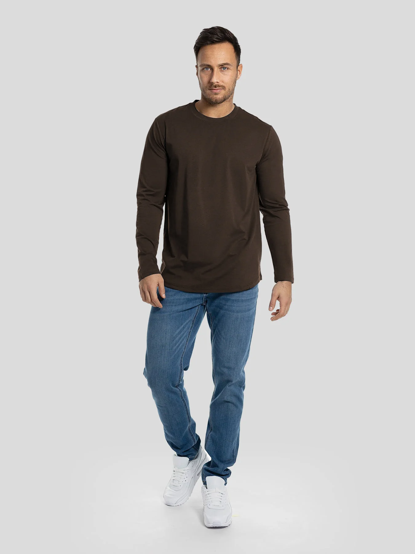 StaySmooth Long Sleeve Curve Hem Tee:Classic Fit - Image 40