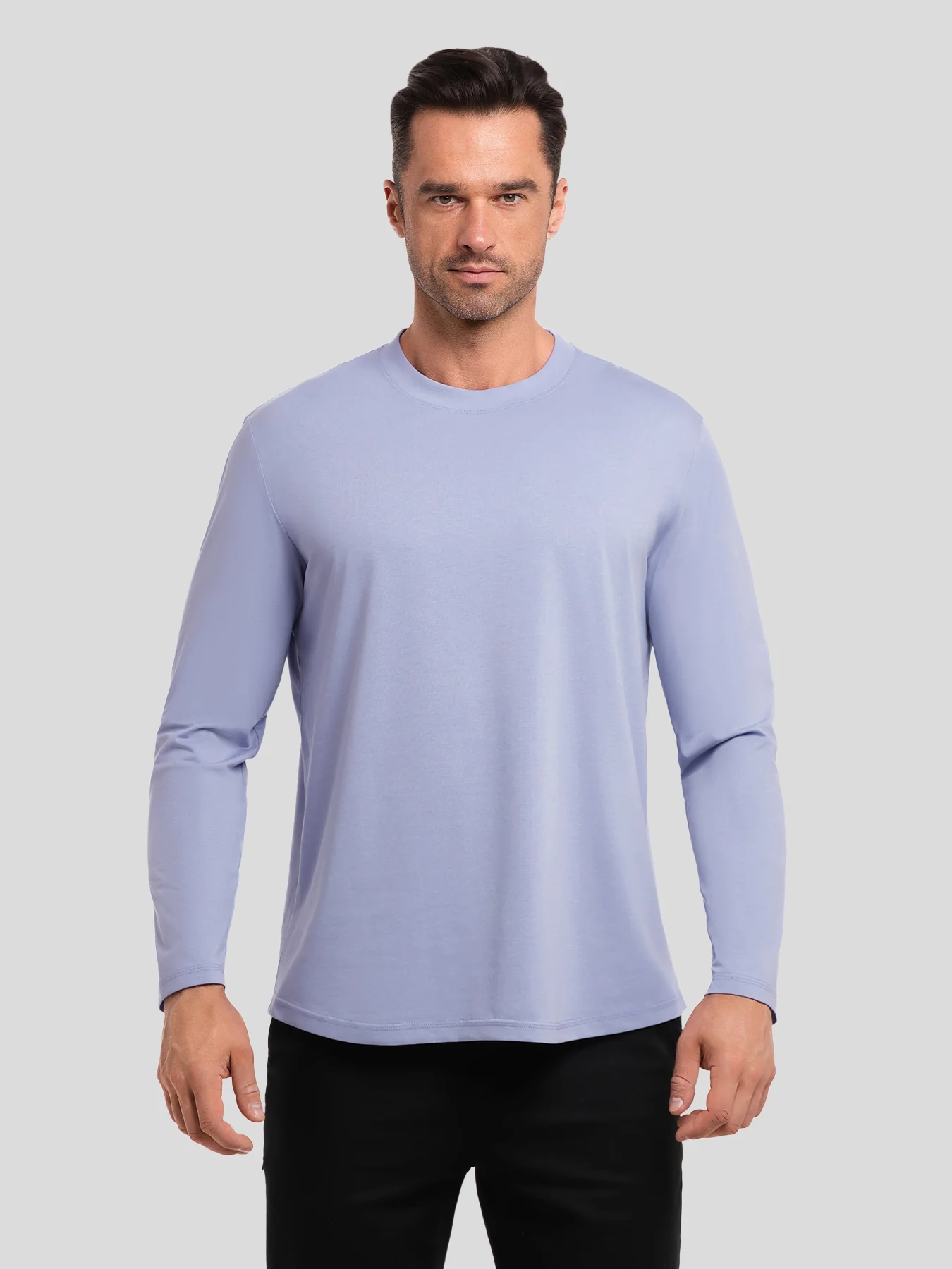 StaySmooth Long Sleeve Curve Hem Tee:Classic Fit - Image 148