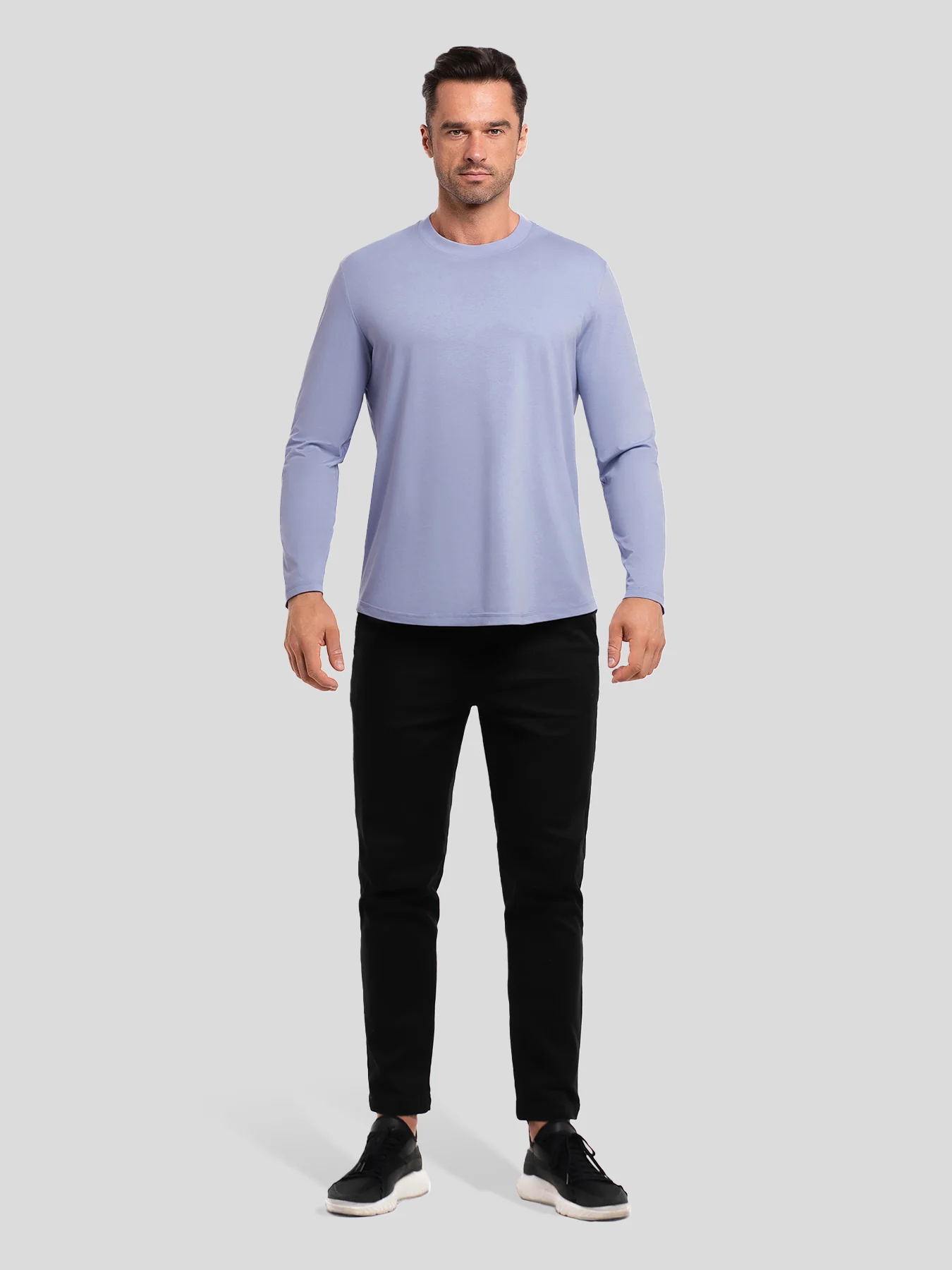 StaySmooth Long Sleeve Curve Hem Tee:Classic Fit - Image 150