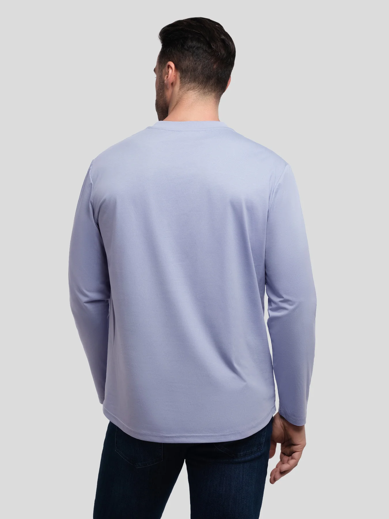 StaySmooth Long Sleeve Curve Hem Tee:Classic Fit - Image 152