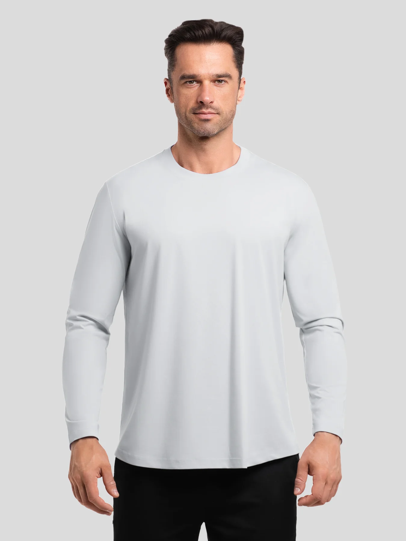 StaySmooth Long Sleeve Curve Hem Tee:Classic Fit - Image 95