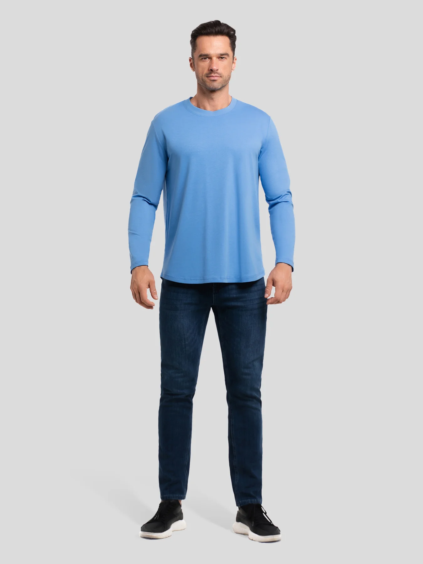 StaySmooth Long Sleeve Curve Hem Tee:Classic Fit - Image 143