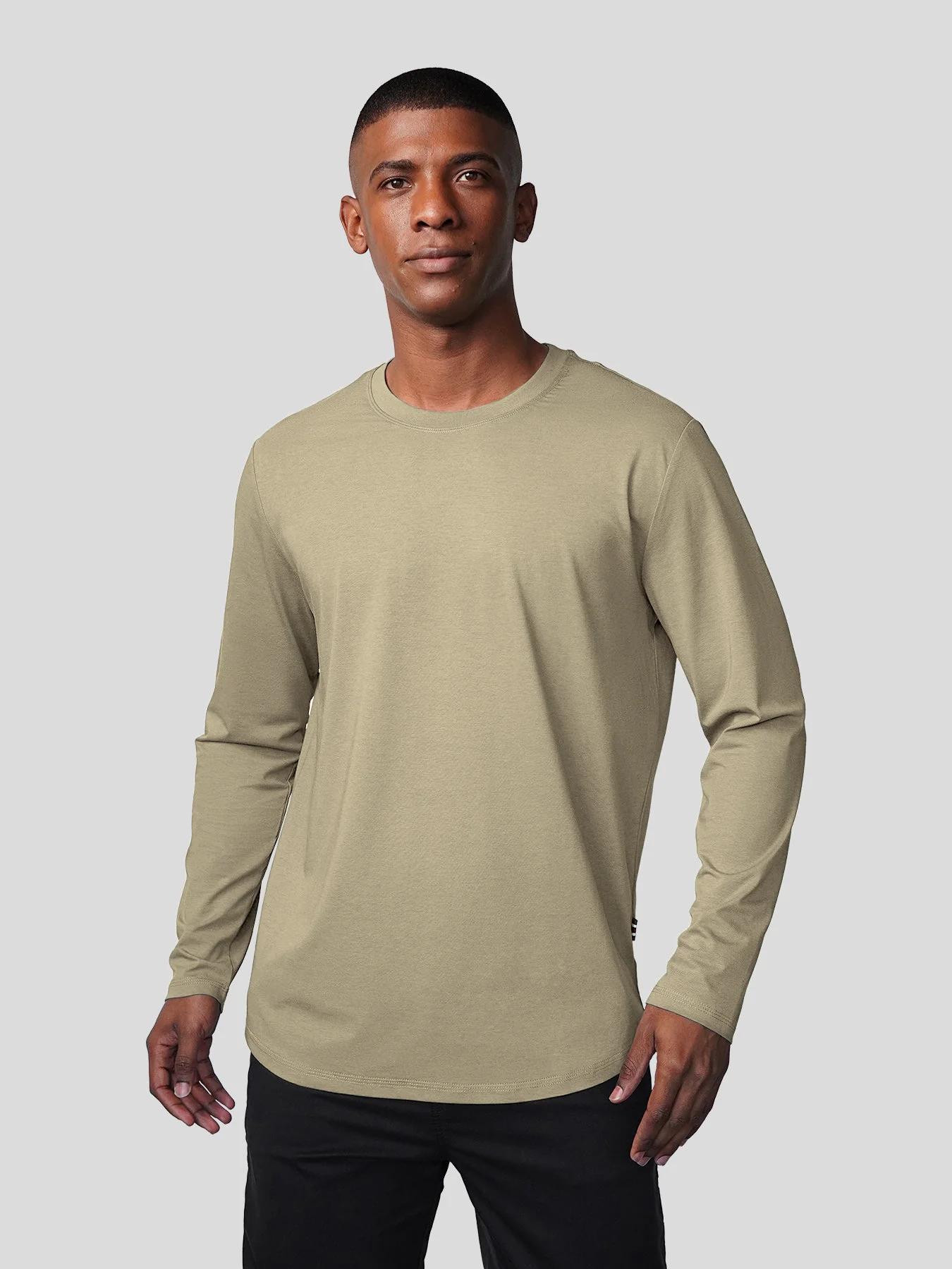 StaySmooth Long Sleeve Curve Hem Tee:Classic Fit - Image 77
