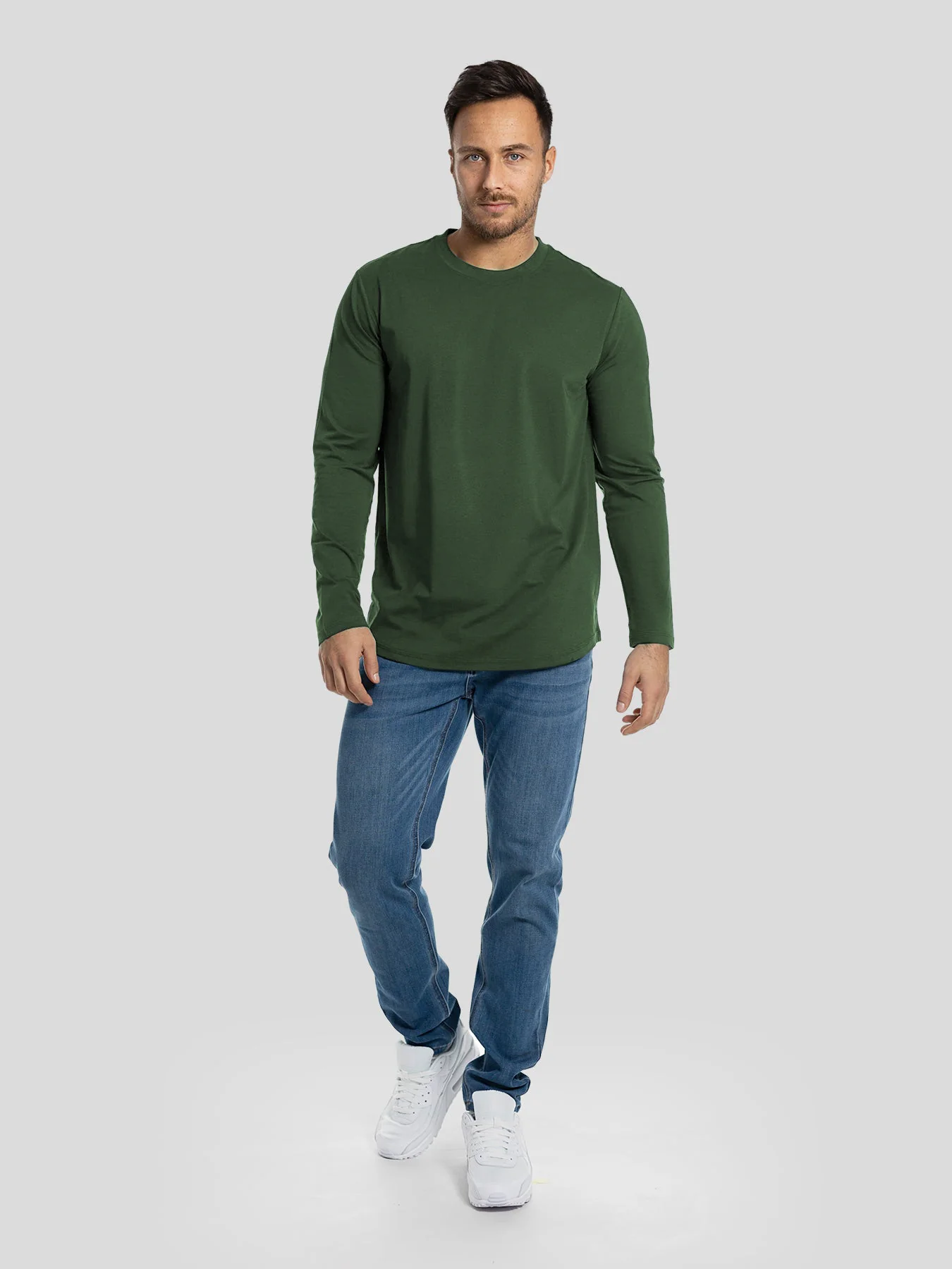 StaySmooth Long Sleeve Curve Hem Tee:Classic Fit - Image 56
