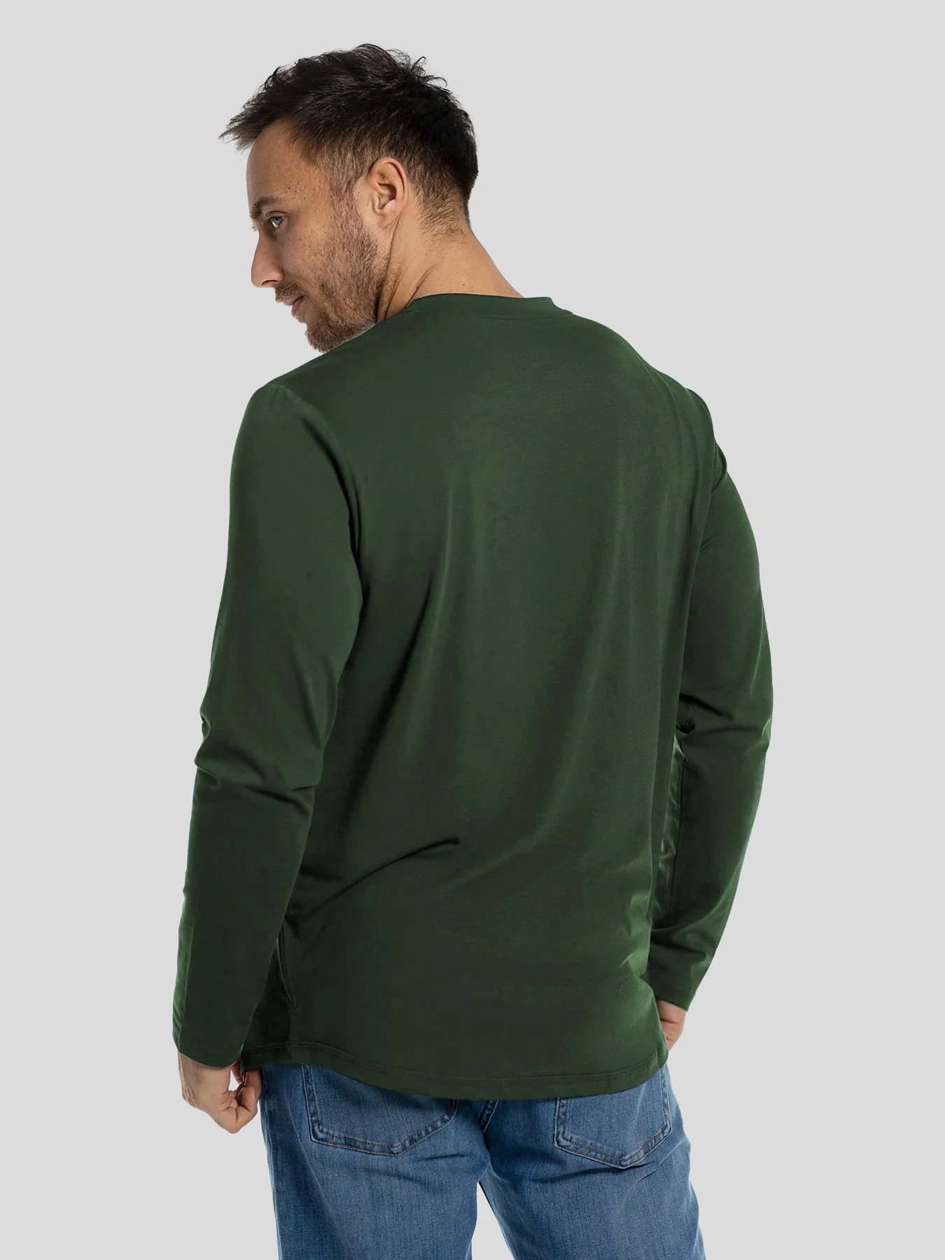 StaySmooth Long Sleeve Curve Hem Tee:Classic Fit - Image 54
