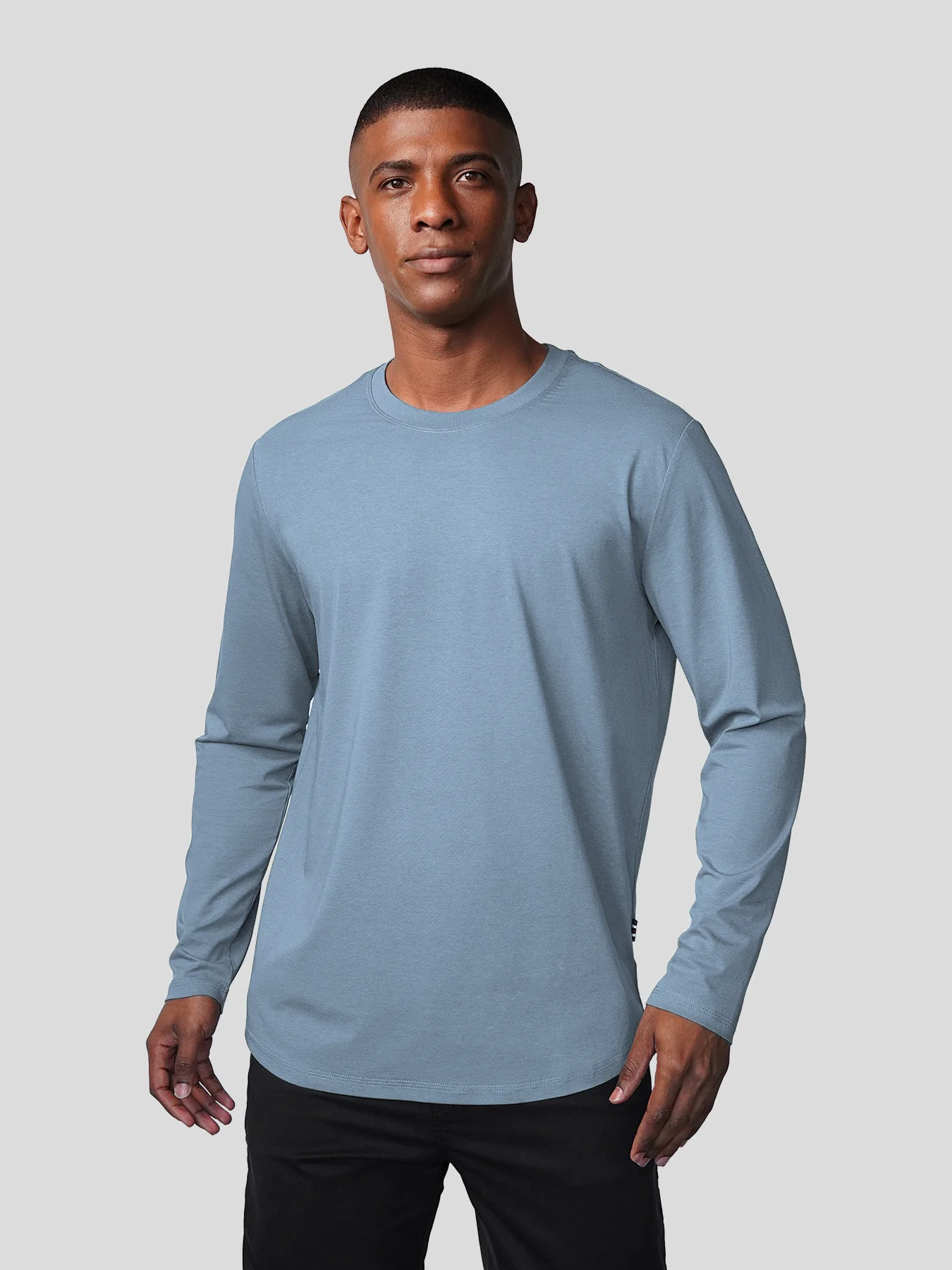 StaySmooth Long Sleeve Curve Hem Tee:Classic Fit - Image 61
