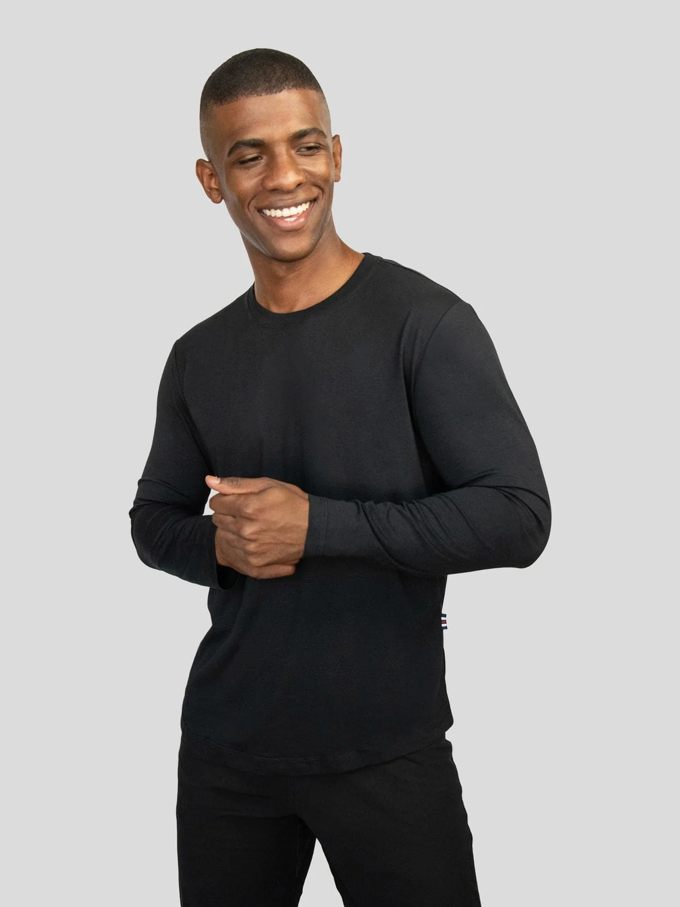 StaySmooth Long Sleeve Curve Hem Tee: Slim Fit - Image 12