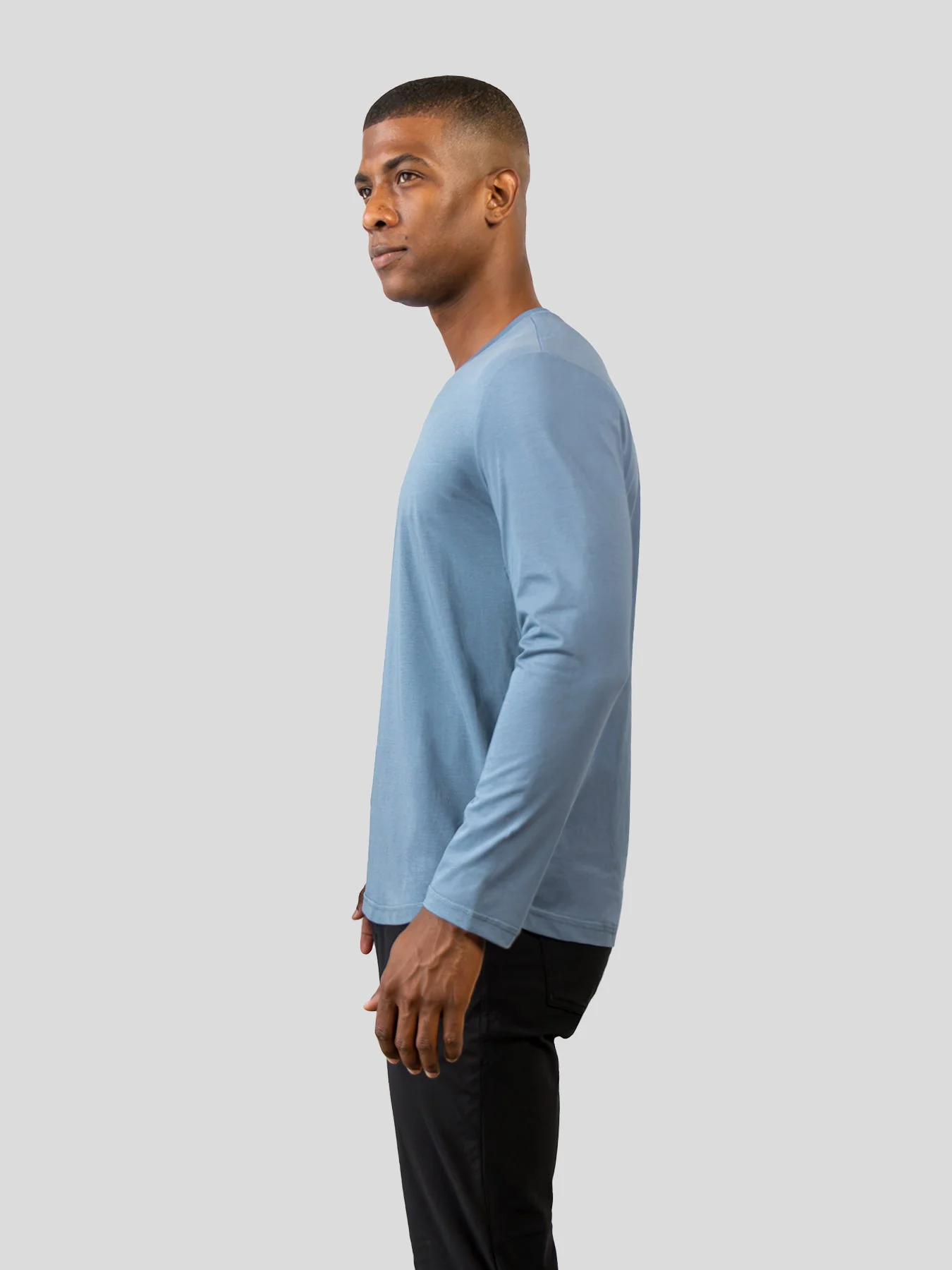 StaySmooth Long Sleeve Curve Hem Tee: Slim Fit - Image 52