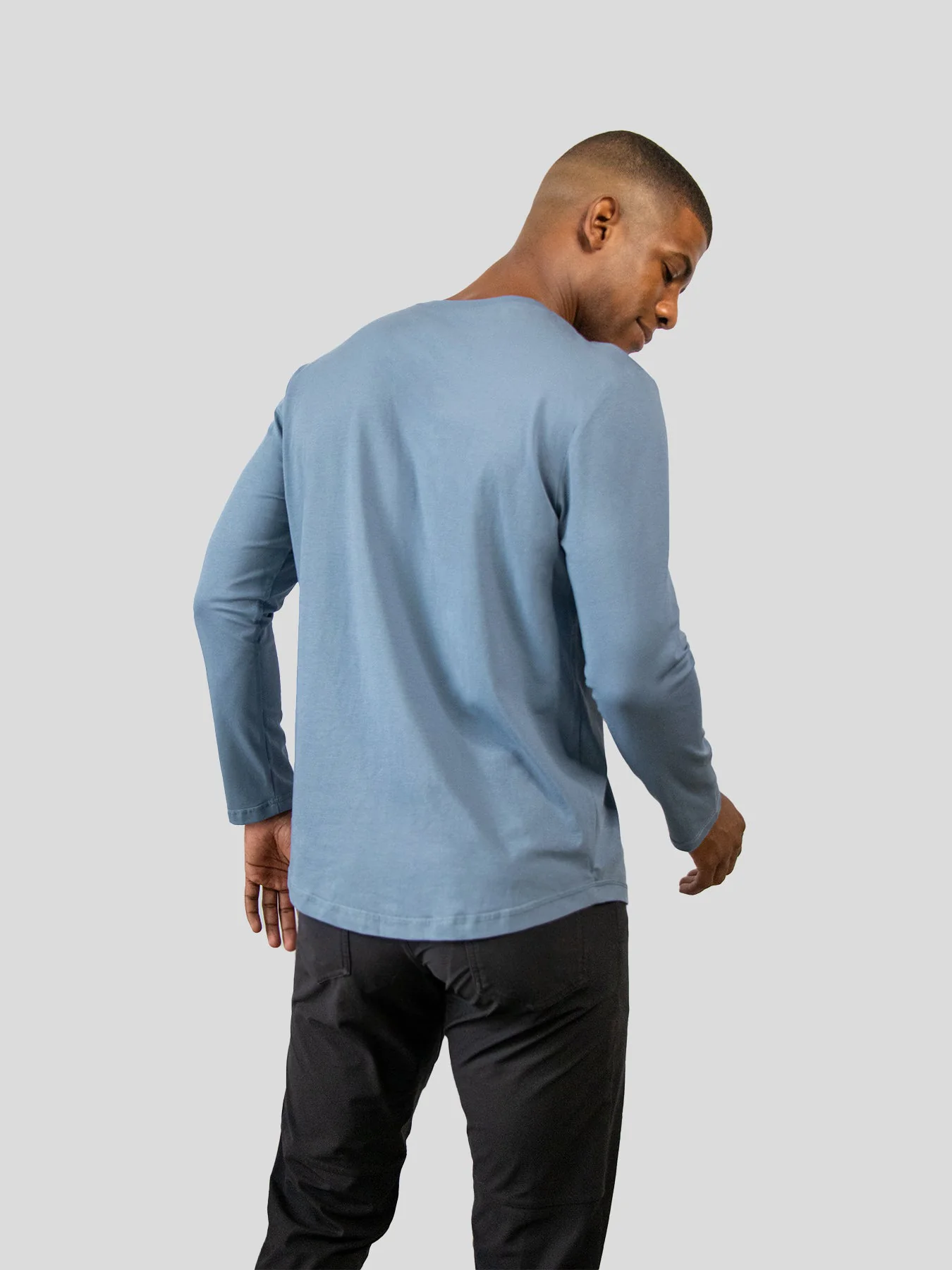 StaySmooth Long Sleeve Curve Hem Tee: Slim Fit - Image 53