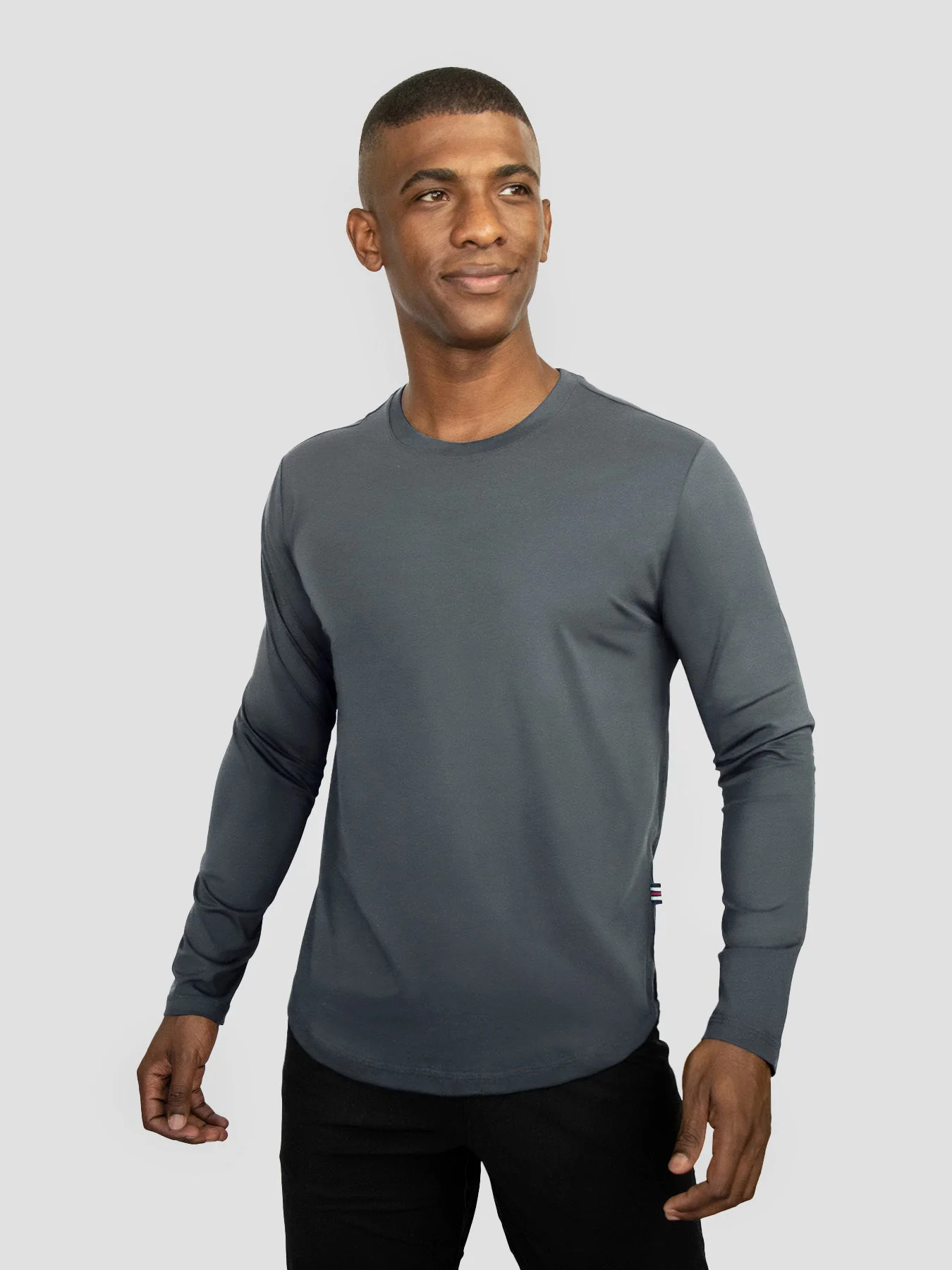 StaySmooth Long Sleeve Curve Hem Tee: Slim Fit - Image 28